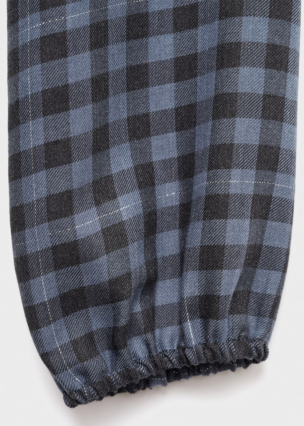 Check blouse with lurex detail