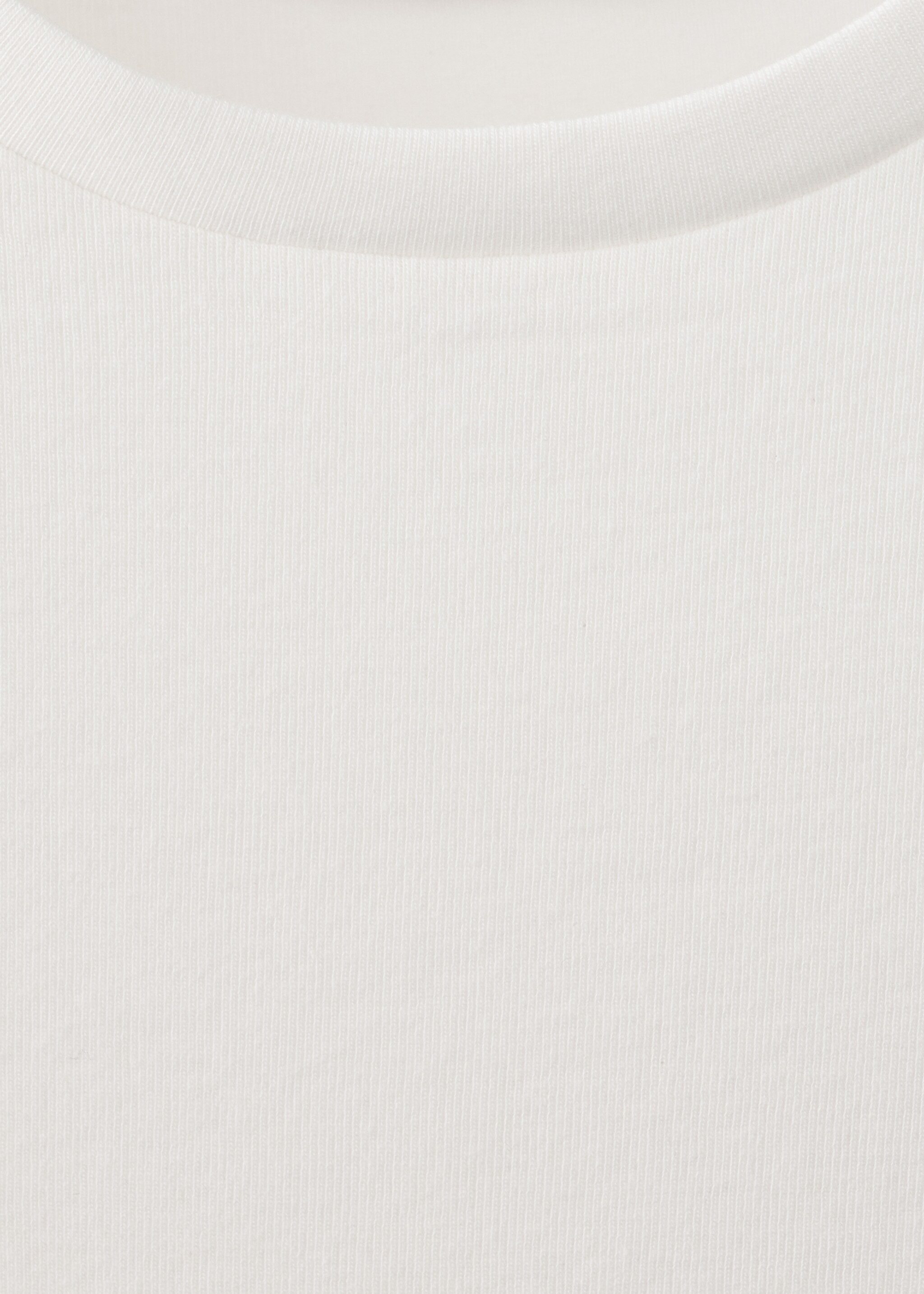 Long-sleeved cropped t-shirt - Details of the article 8, Off White. Ref: 17034781-00.
