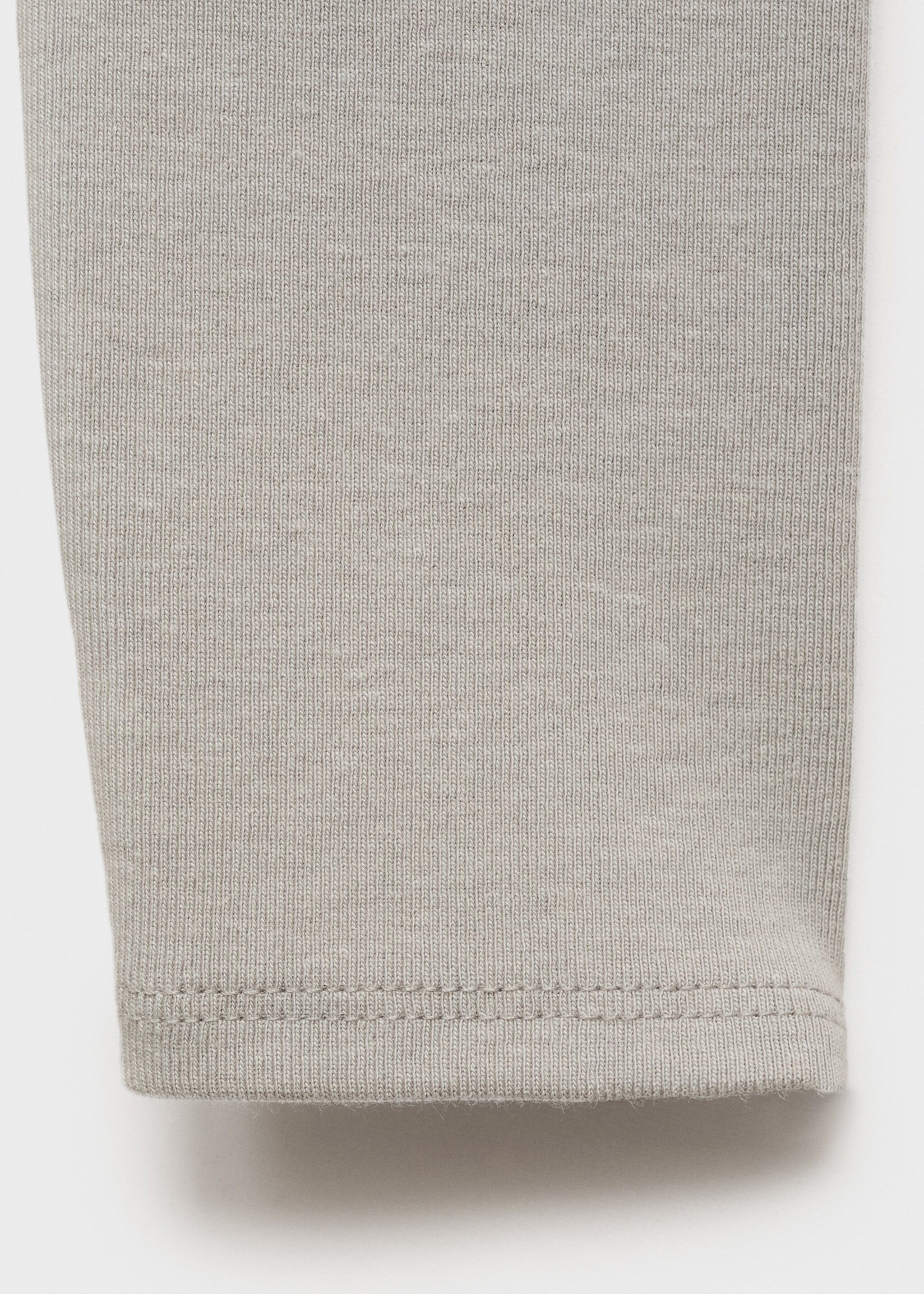 Long-sleeved cropped t-shirt - Details of the article 0, Medium Heather Grey. Ref: 17034781-00.