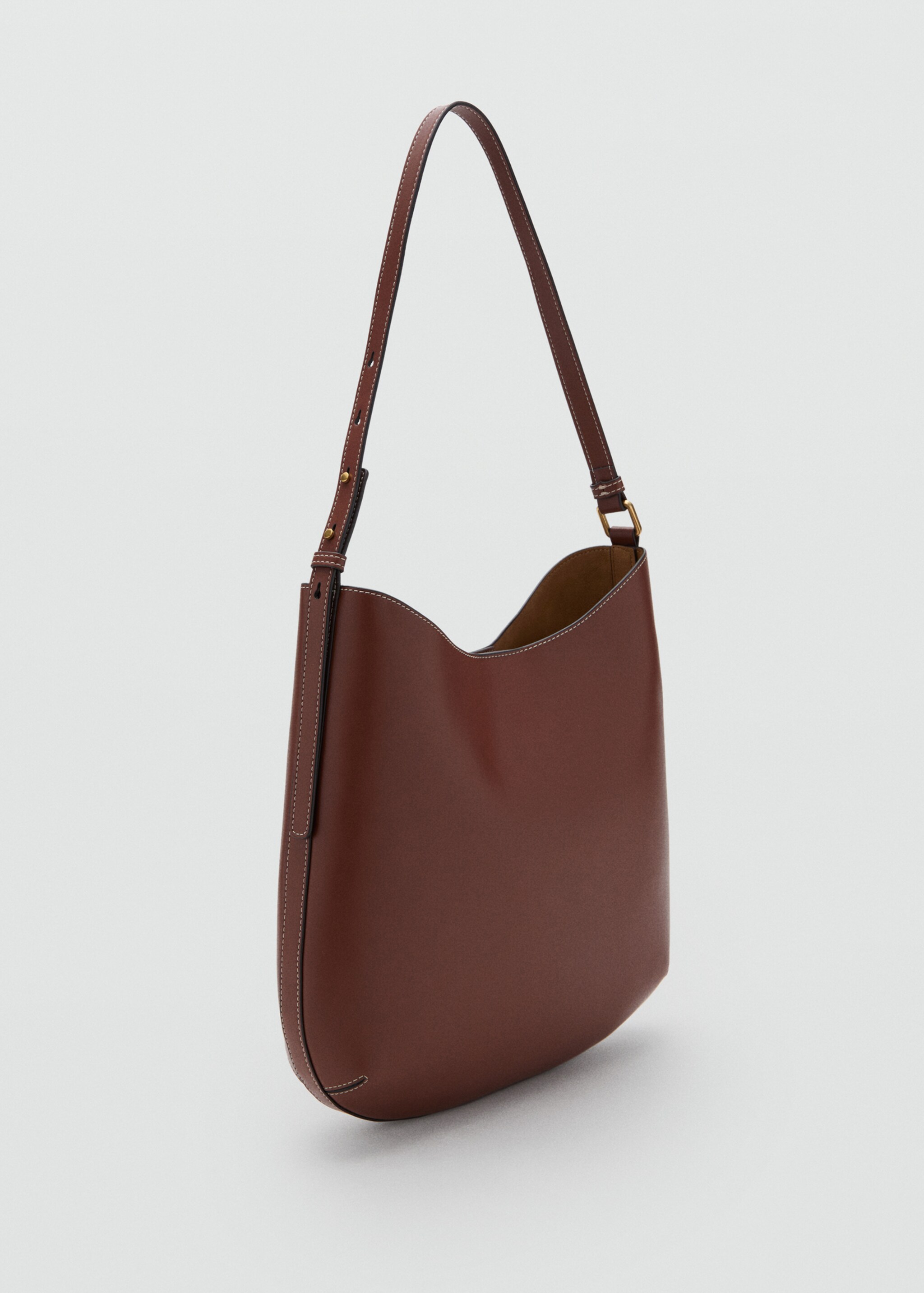 Large oval shoulder bag - Medium plane, Leather. Ref: 17034786-00.