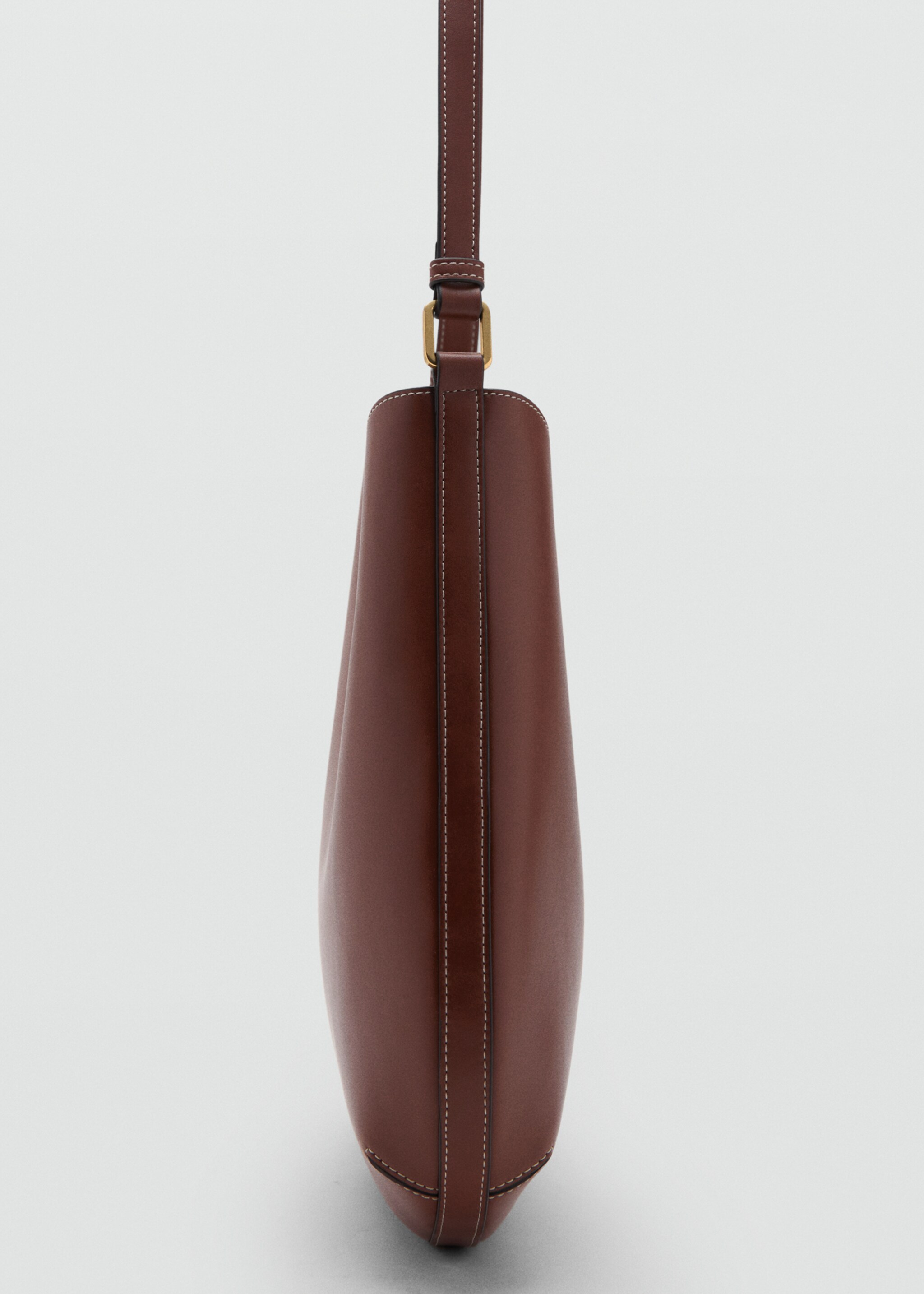Large oval shoulder bag - Details of the article 1, Leather. Ref: 17034786-00.