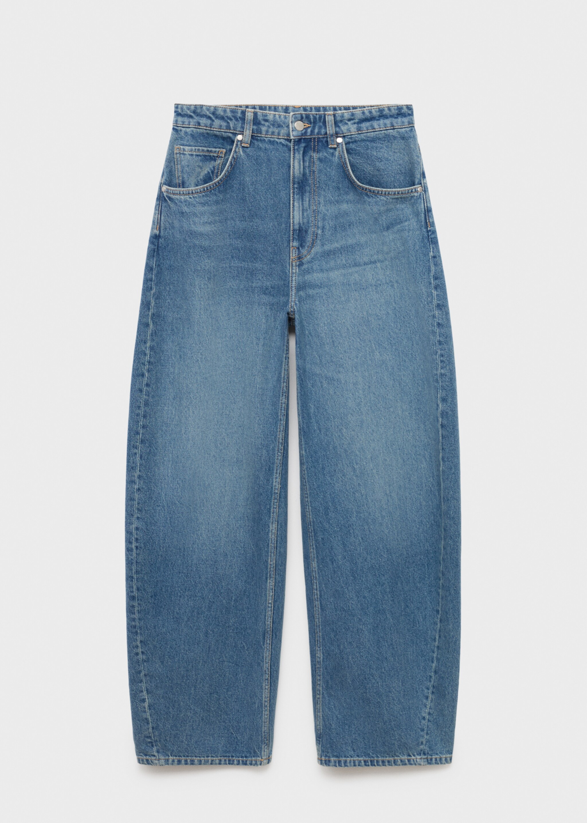 Jeans balloon tiro medio - Artículo sin modelo, Azul medio. Ref: 17034788-00.