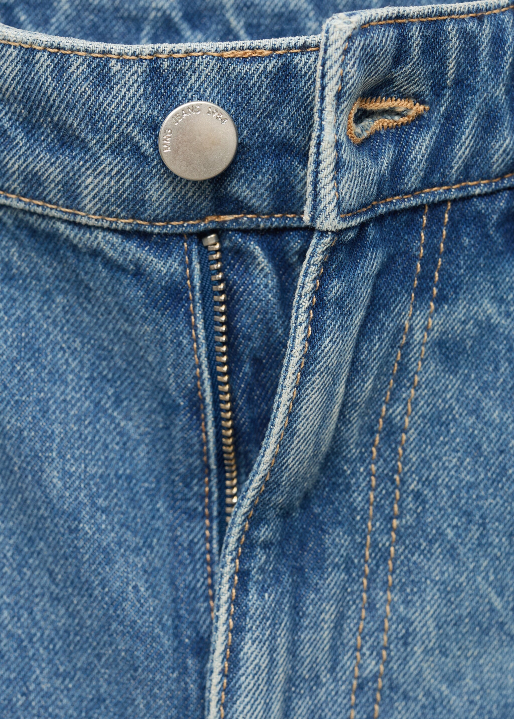 Jeans balloon tiro medio - Detalle del artículo 8, Azul medio. Ref: 17034788-00.