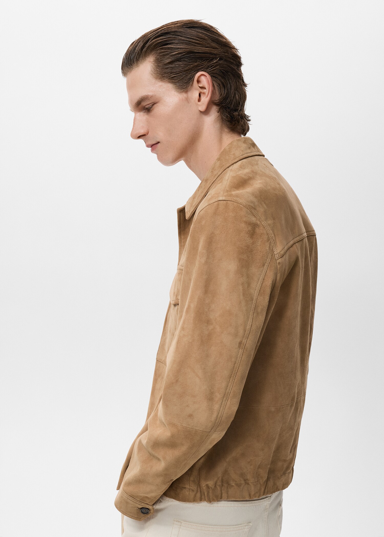 100% leather jacket with pockets - Details of the article 2