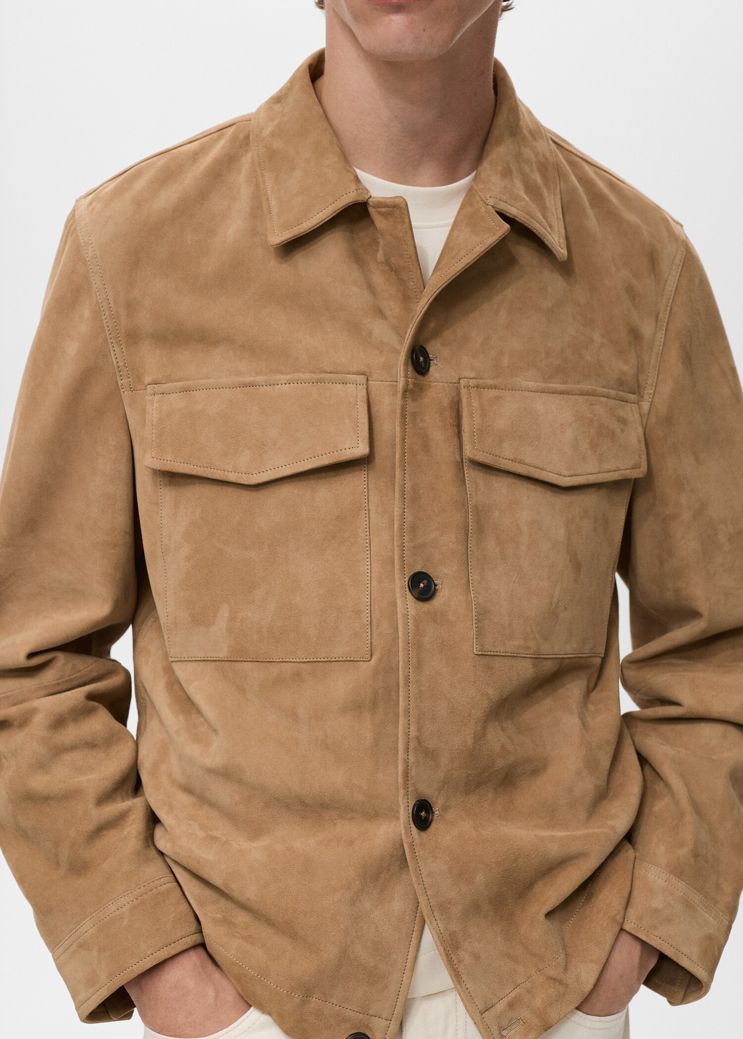 100% leather jacket with pockets - Details of the article 6