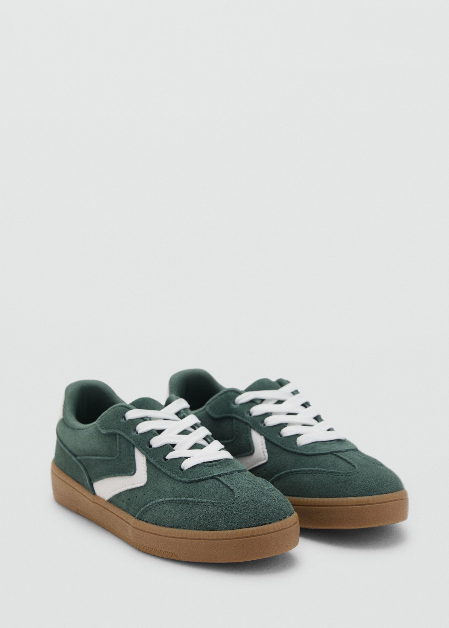 Combined leather trainers - Medium plane