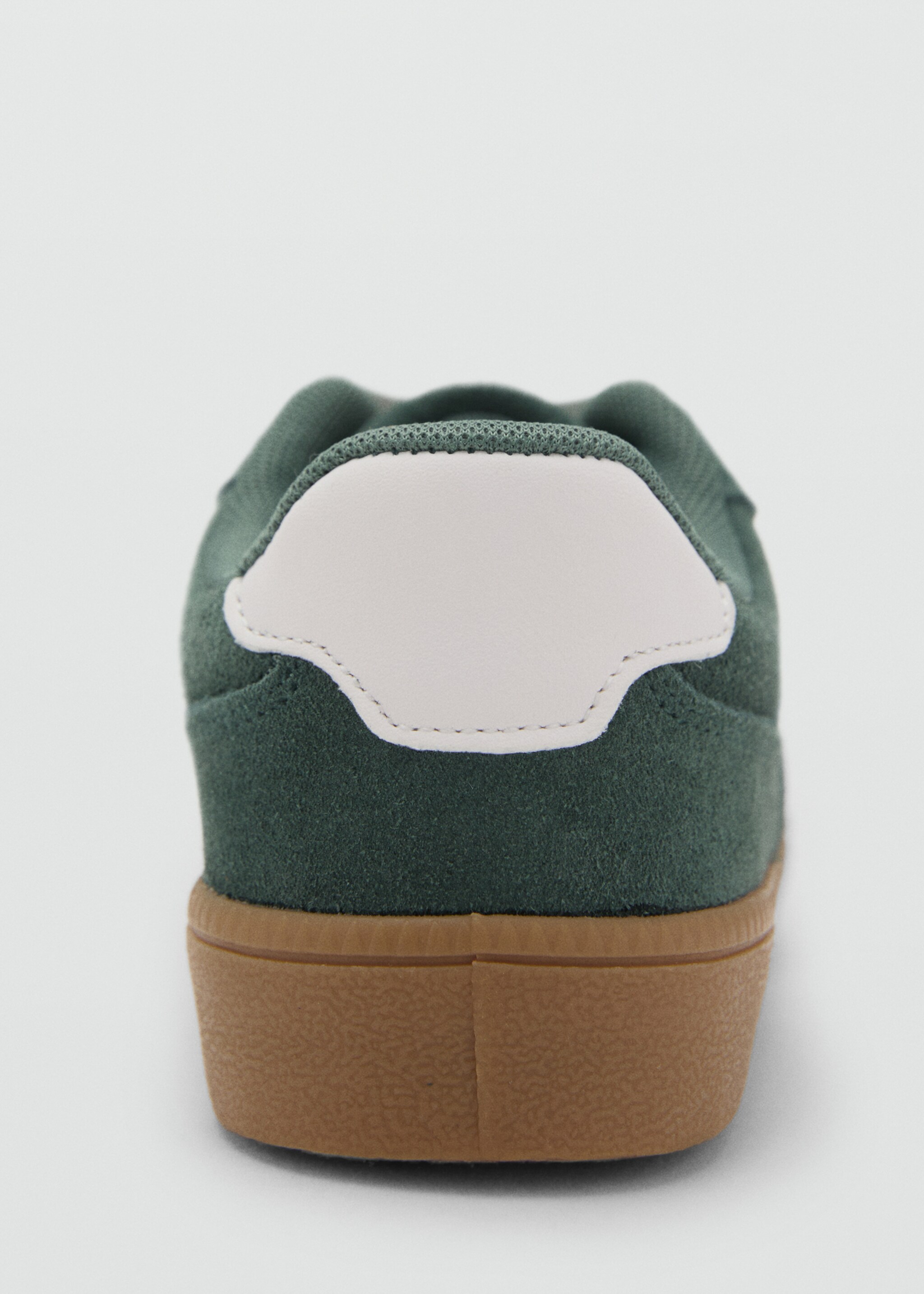 Combined leather trainers - Details of the article 1, Dark Green. Ref: 17035147-00.
