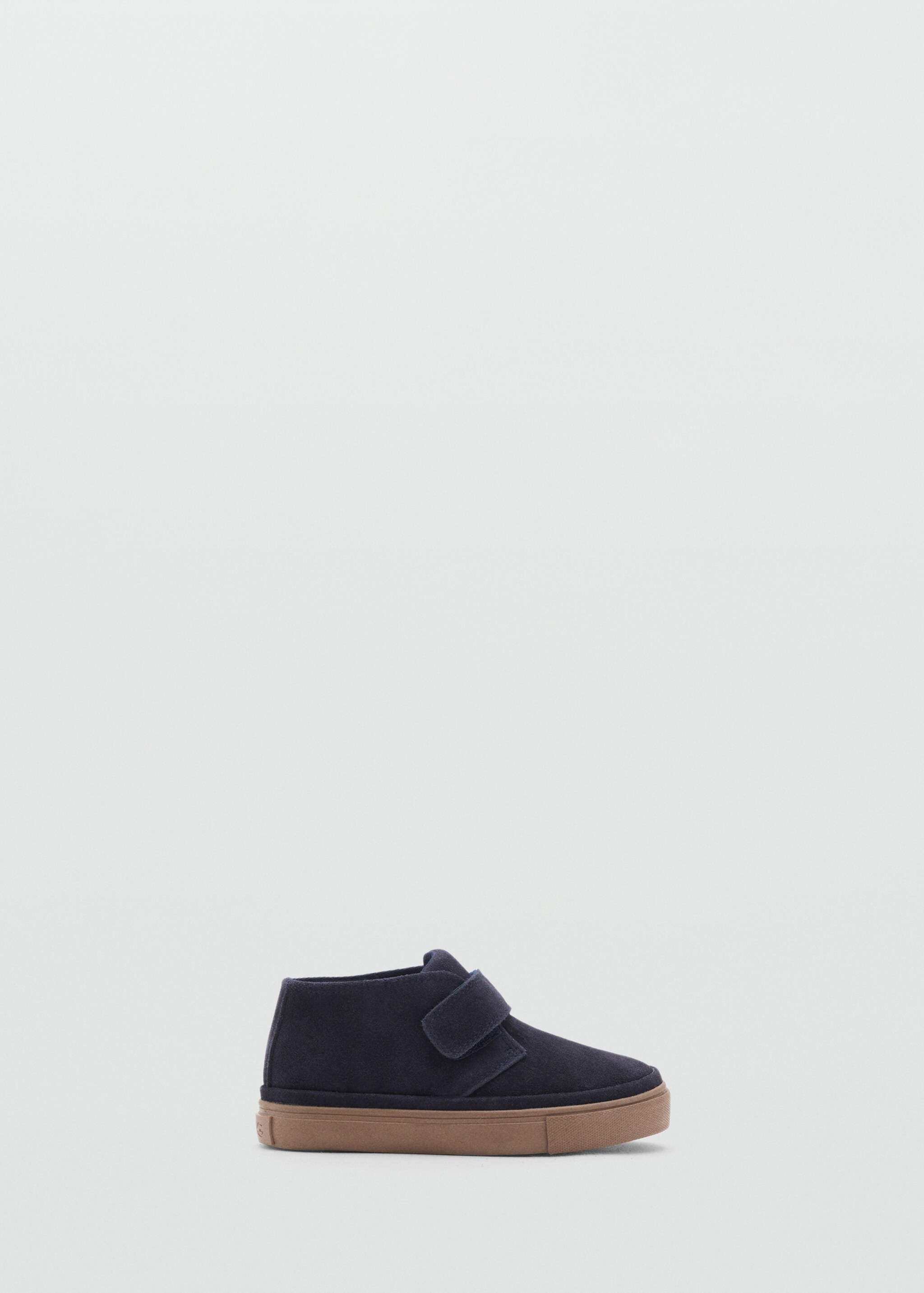 Chaussures cuir Velcro - Article sans modèle, Bleu. Ref: 17035148-00.