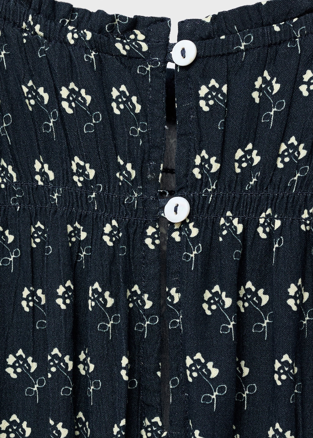 Floral puff-sleeve dress