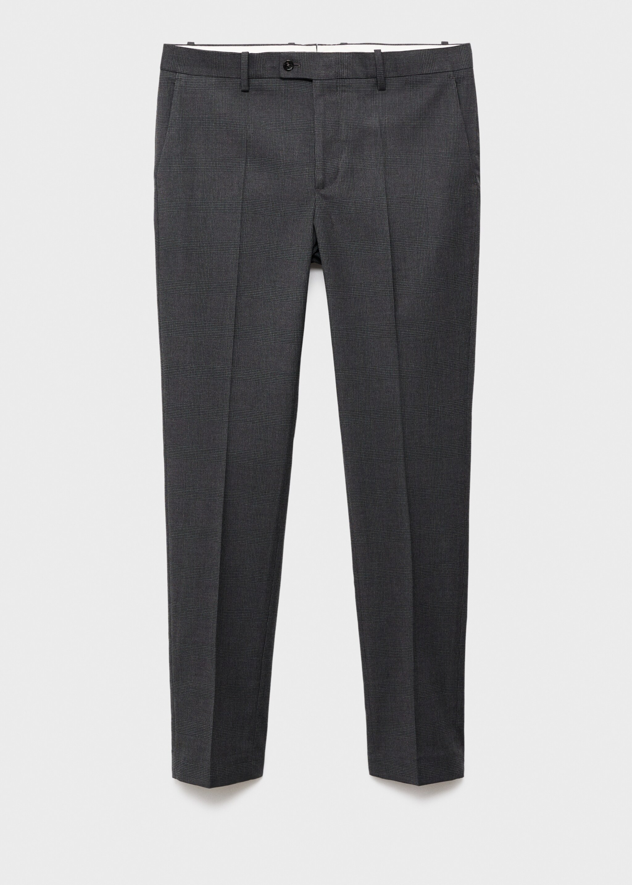 Milan slim-fit suit trousers - Article without model, Dark Heather Grey. Ref: 17035153-00.