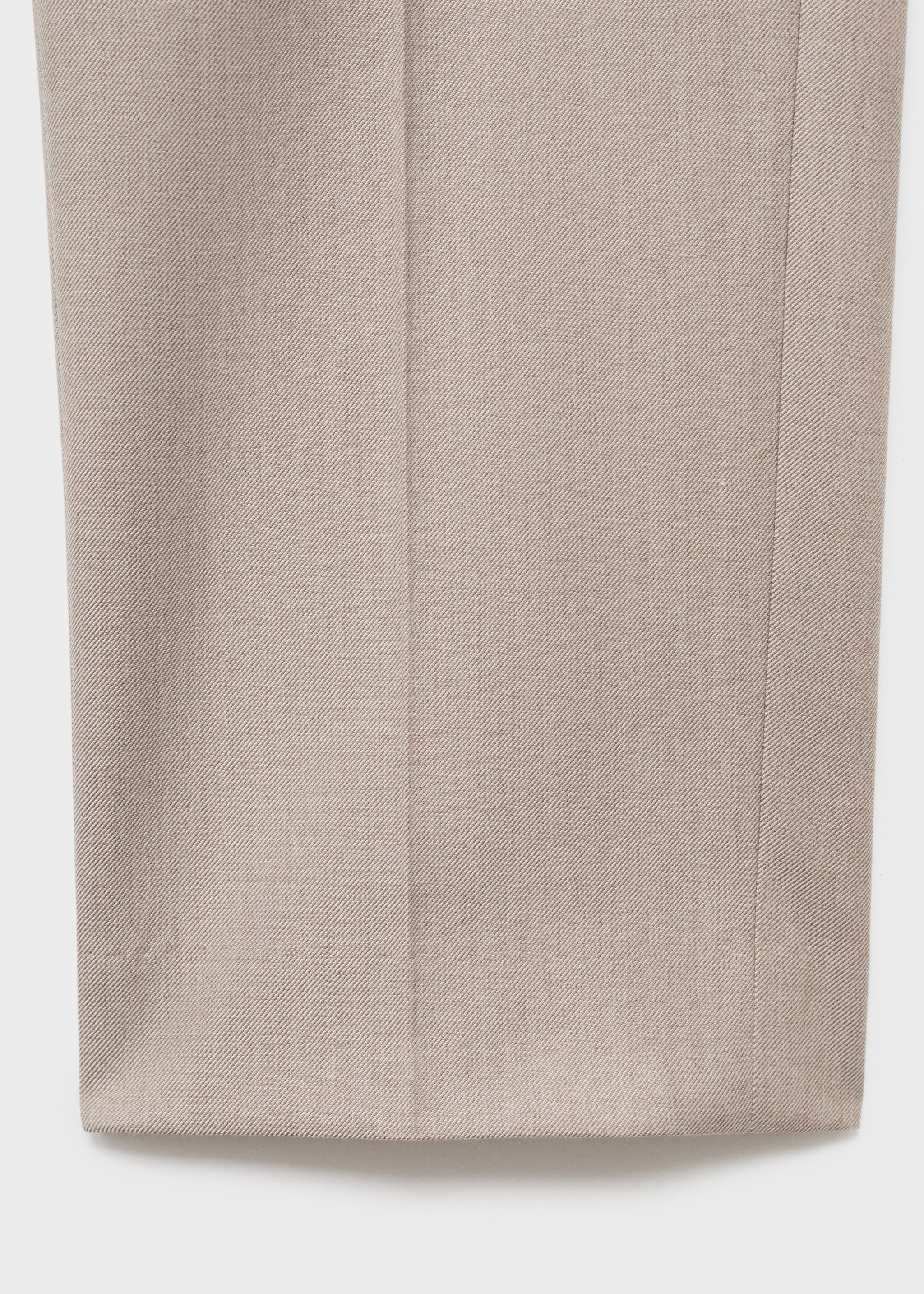 Stretch fabric super slim-fit suit trousers - Details of the article 0, Sand. Ref: 17035154-00.