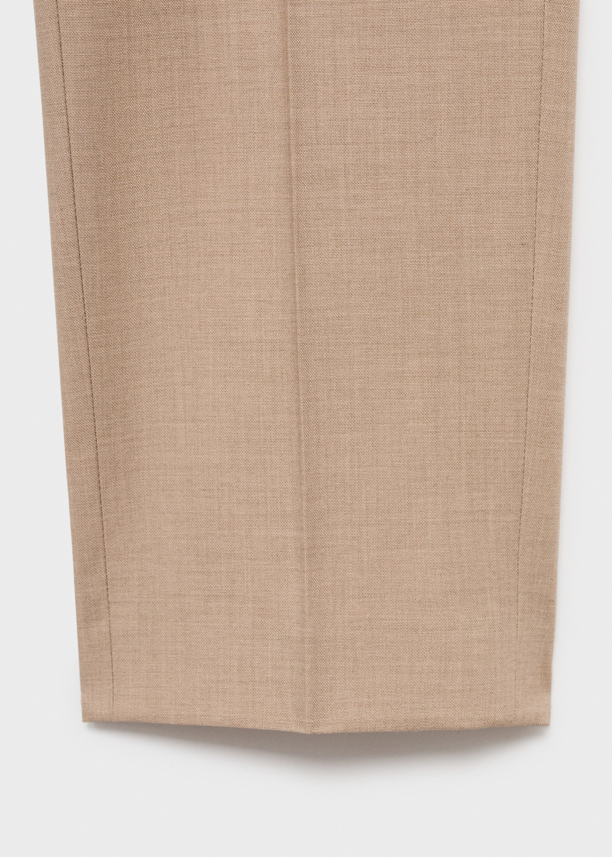 Stretch fabric super slim-fit suit trousers - Details of the article 0, Beige. Ref: 17035155-00.