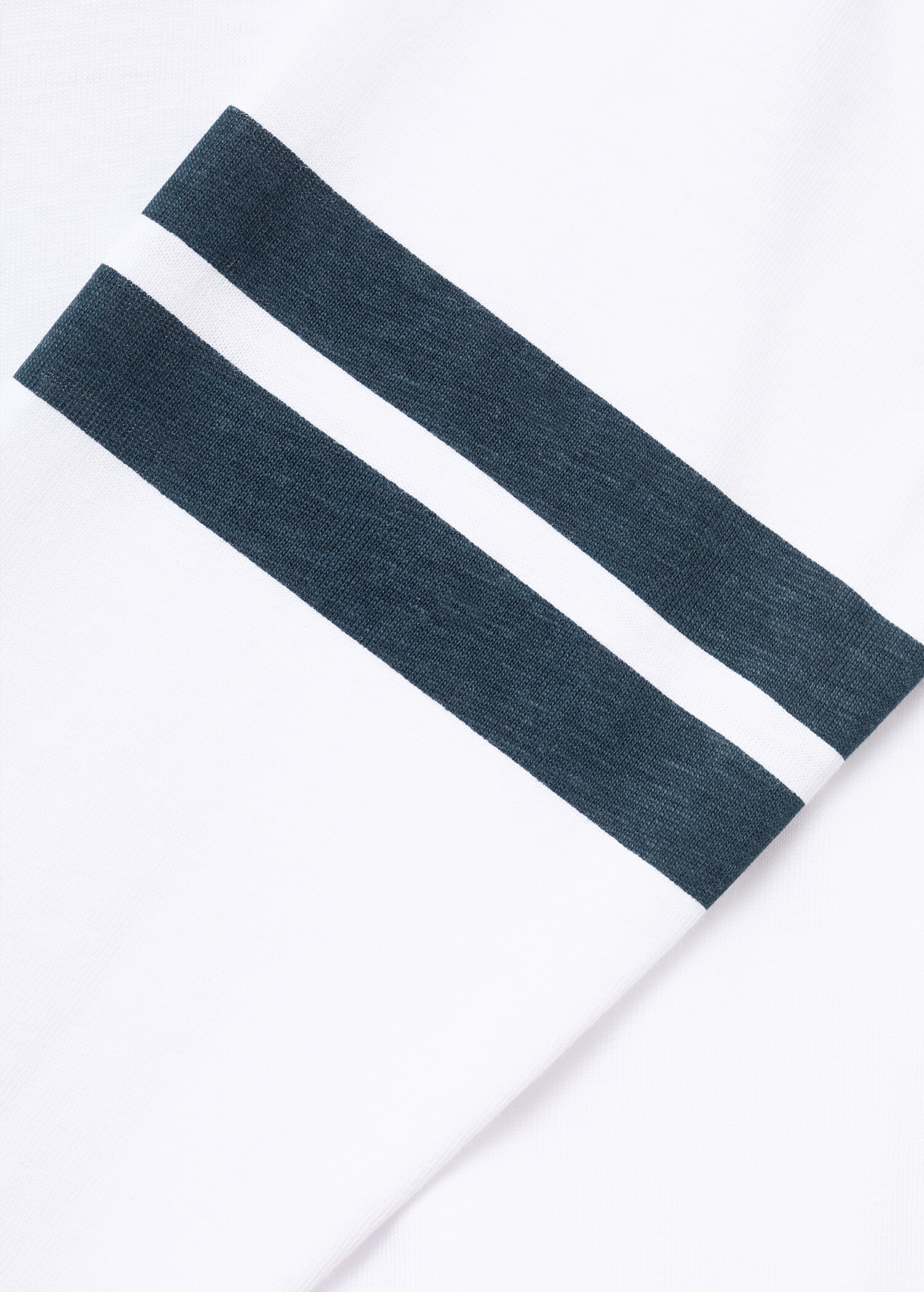 Embroidered striped T-shirt - تفاصيل المنتج 0