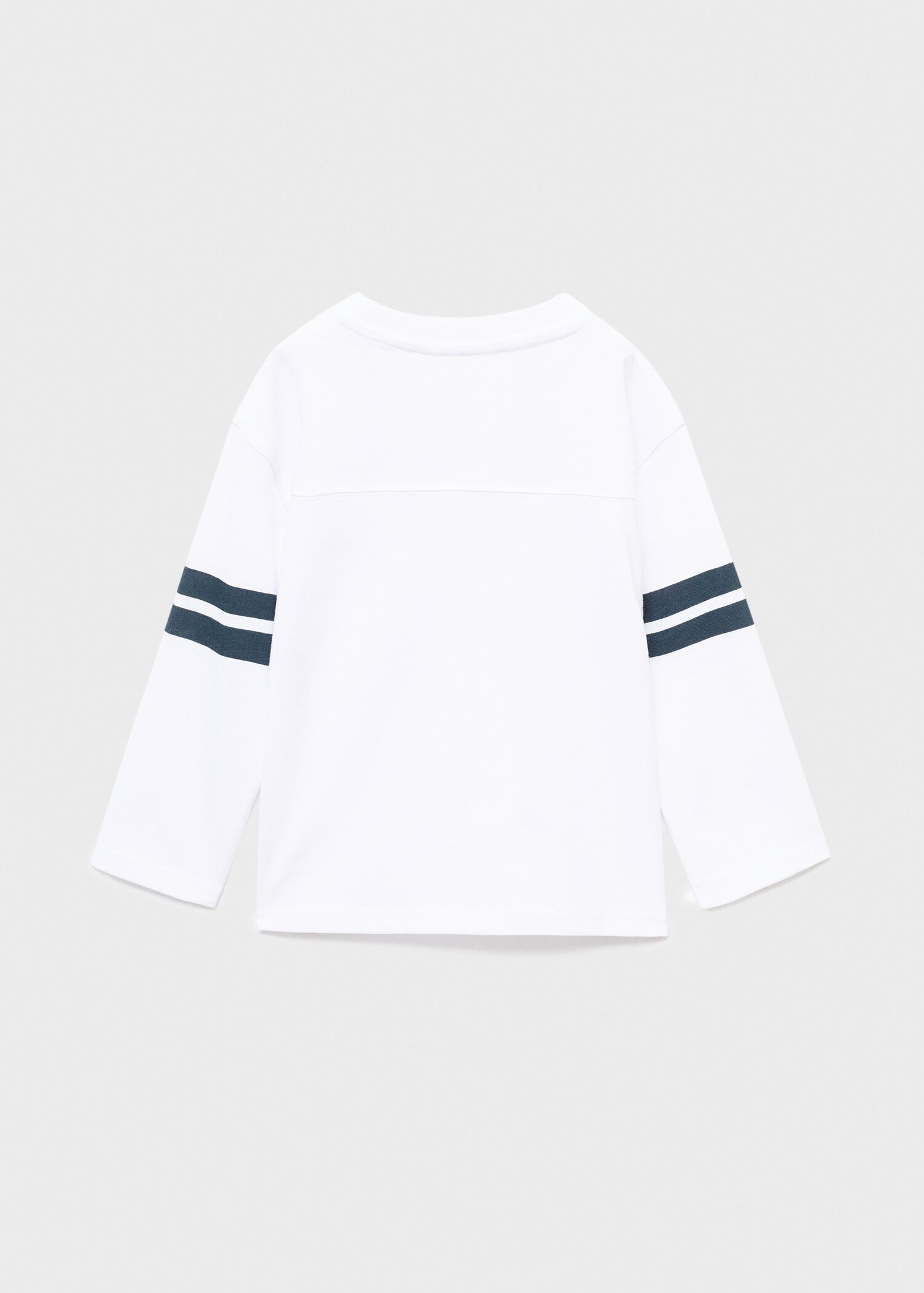 Embroidered striped T-shirt - الجهة الخلفية للمنتج
