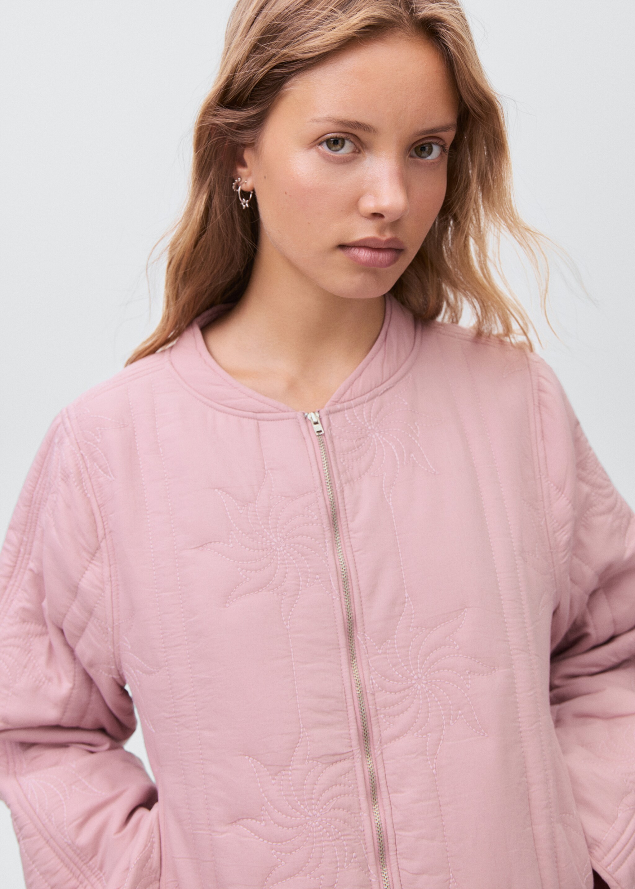 Jacket idoia - Details of the article 1, Pastel Pink. Ref: 17035163-00.