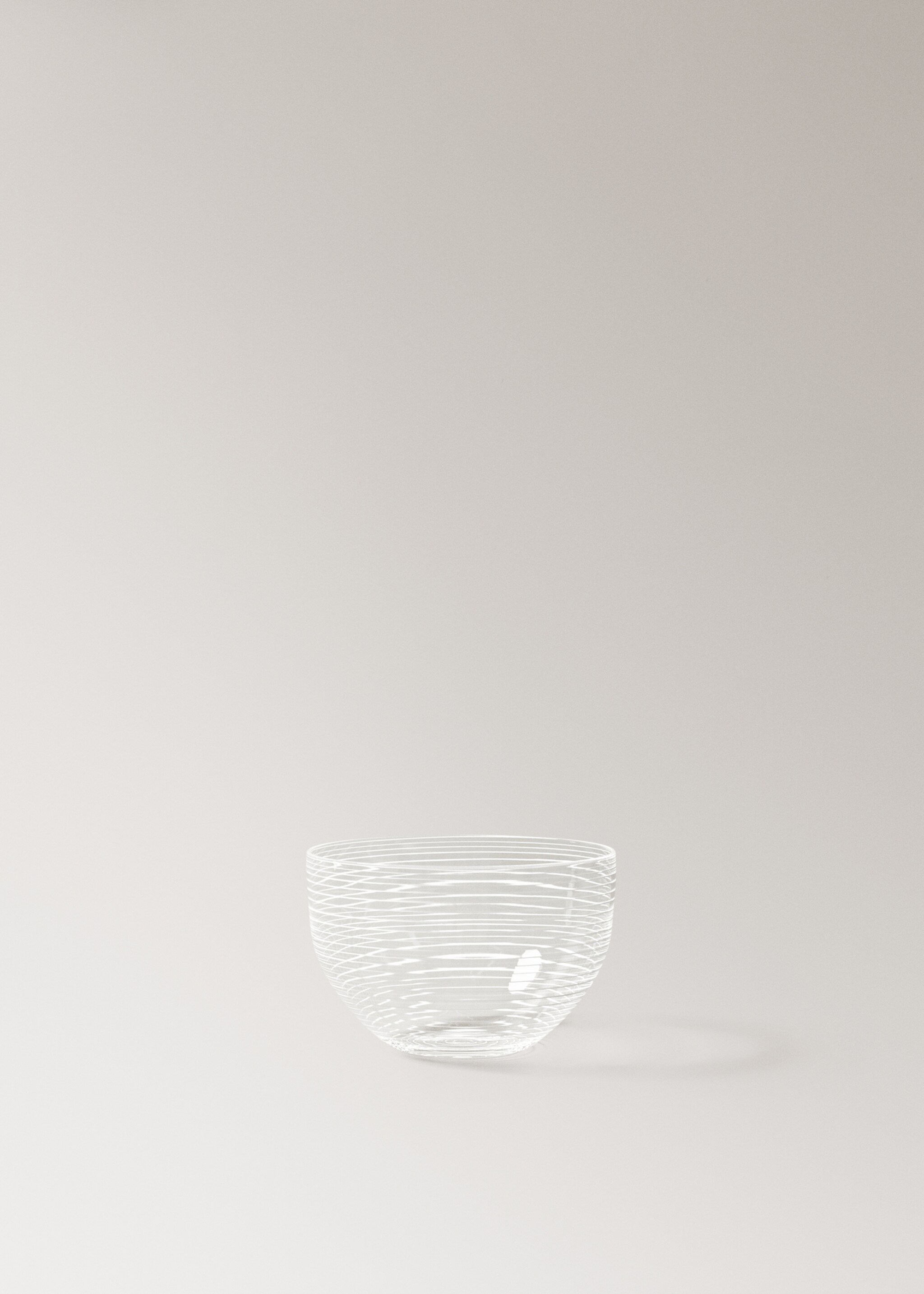 Lines borosilicate bowl - Article without model, White. Ref: 17035164-00.