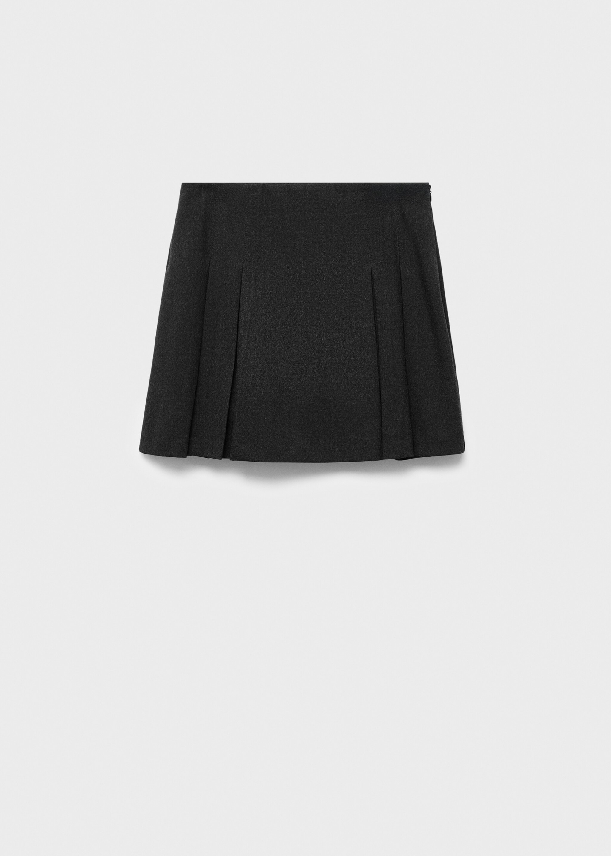 Pleated mini-skirt - Article without model, Grey. Ref: 17035167-00.