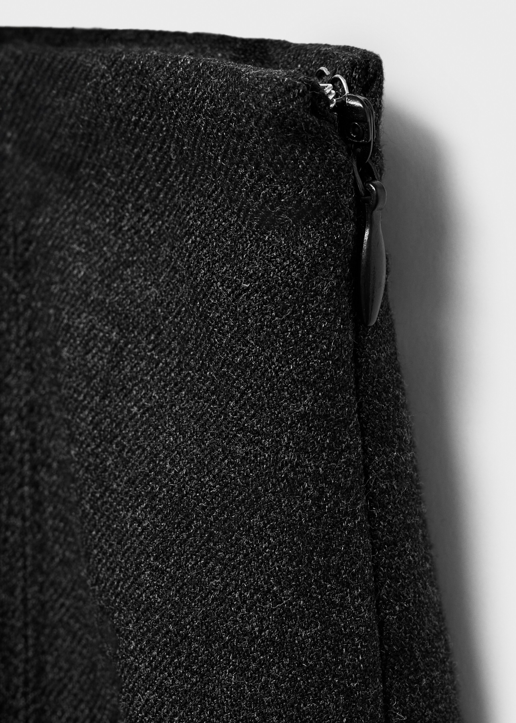 Pleated mini-skirt - Details of the article 0, Grey. Ref: 17035167-00.
