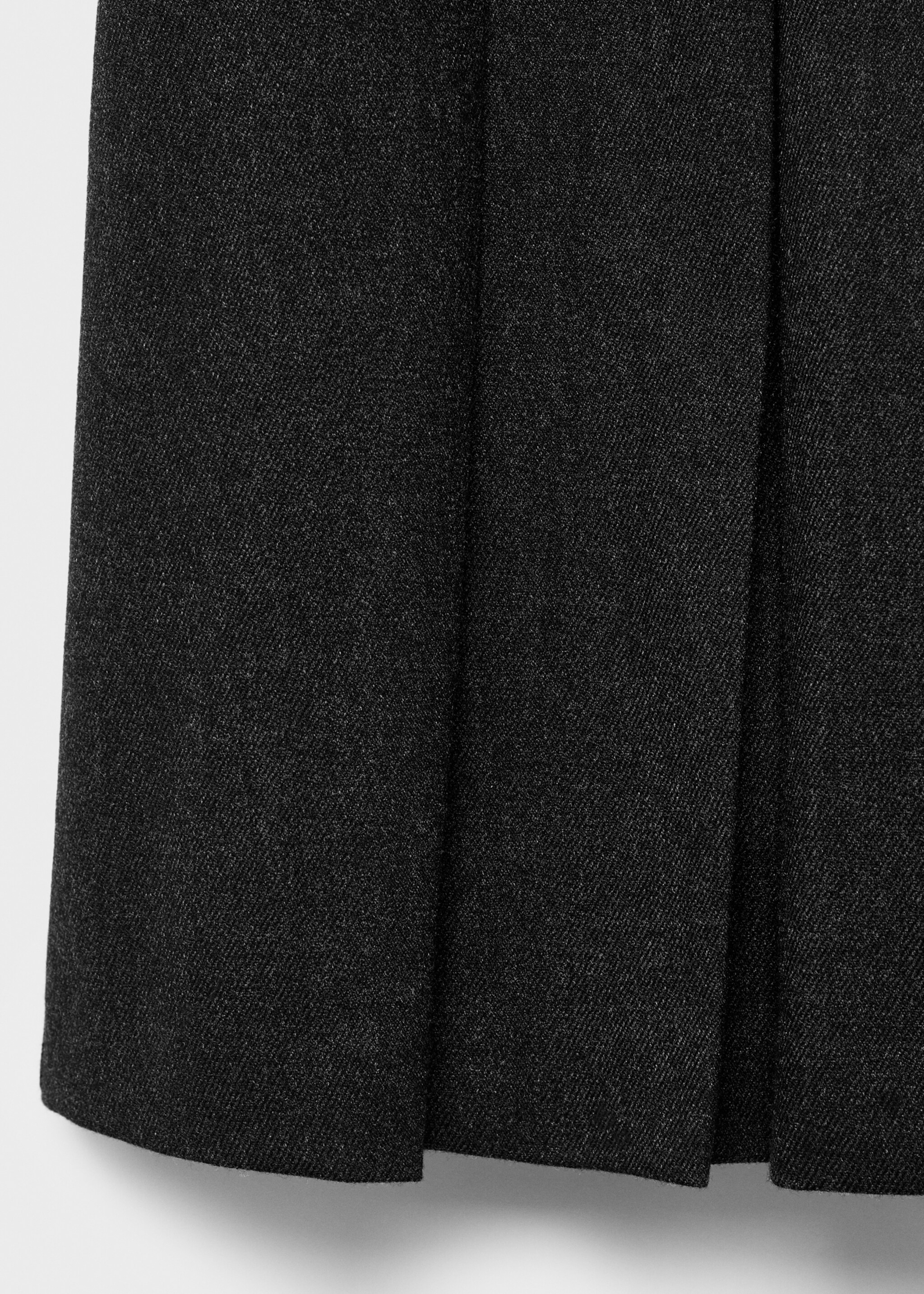 Pleated mini-skirt - Details of the article 8, Grey. Ref: 17035167-00.