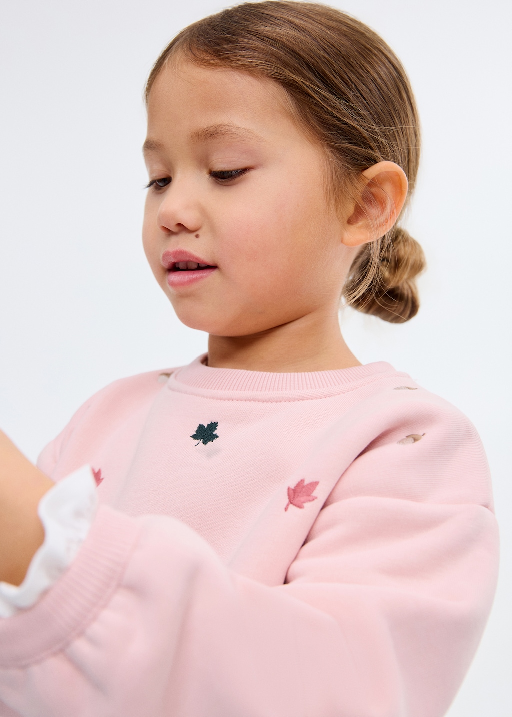 Embroidered cotton sweatshirt