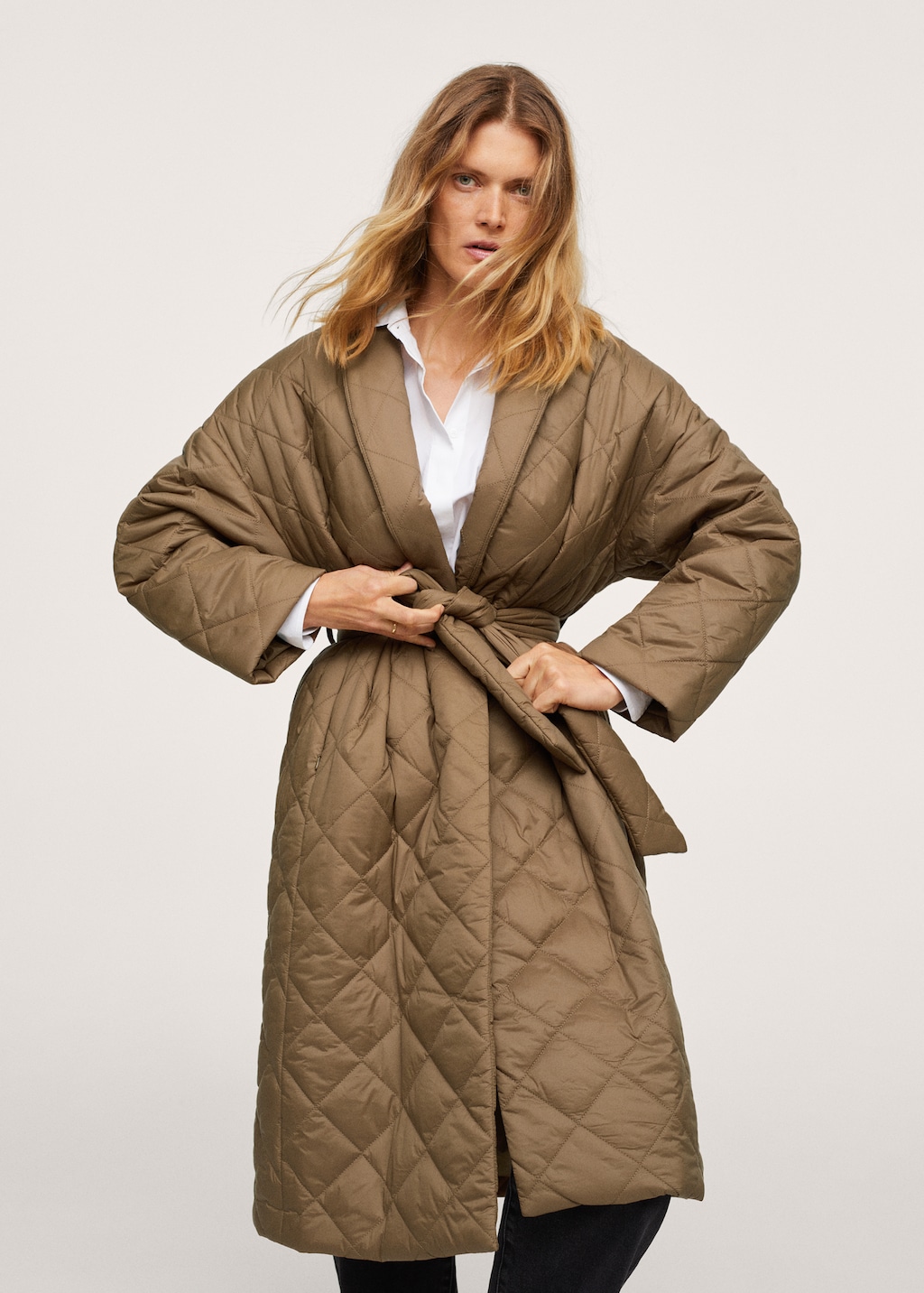 Oversize quilted coat