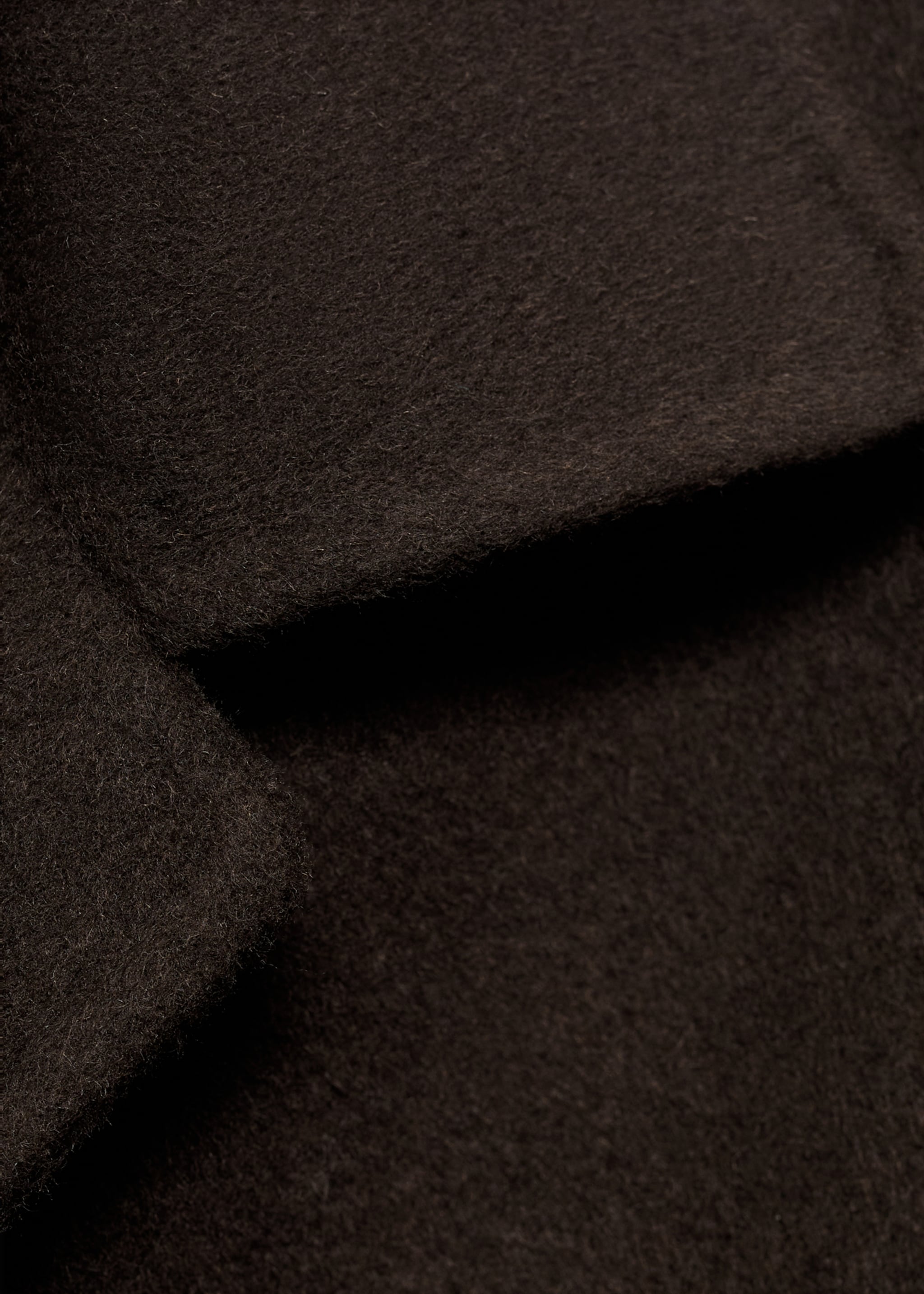 Wool jacket with buttons - Details of the article 0, Coffee. Ref: 17035790-00.