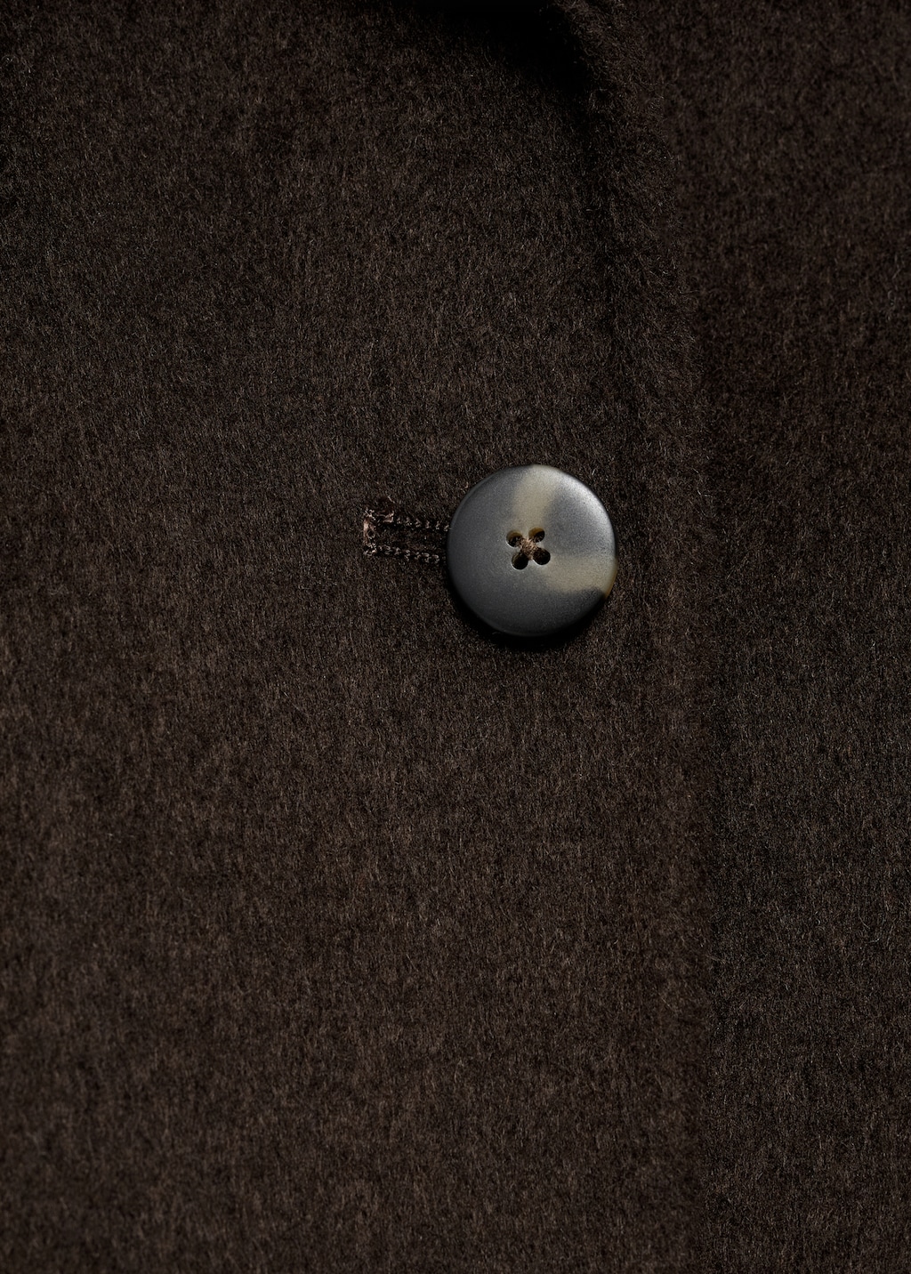 Wool jacket with buttons