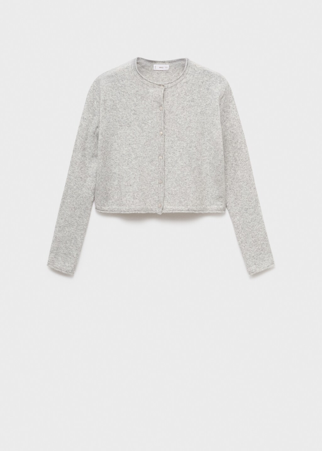 Cropped cardigan with buttons