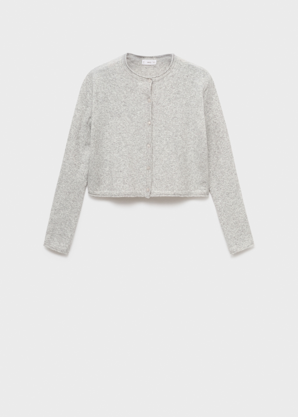 Cropped cardigan with buttons