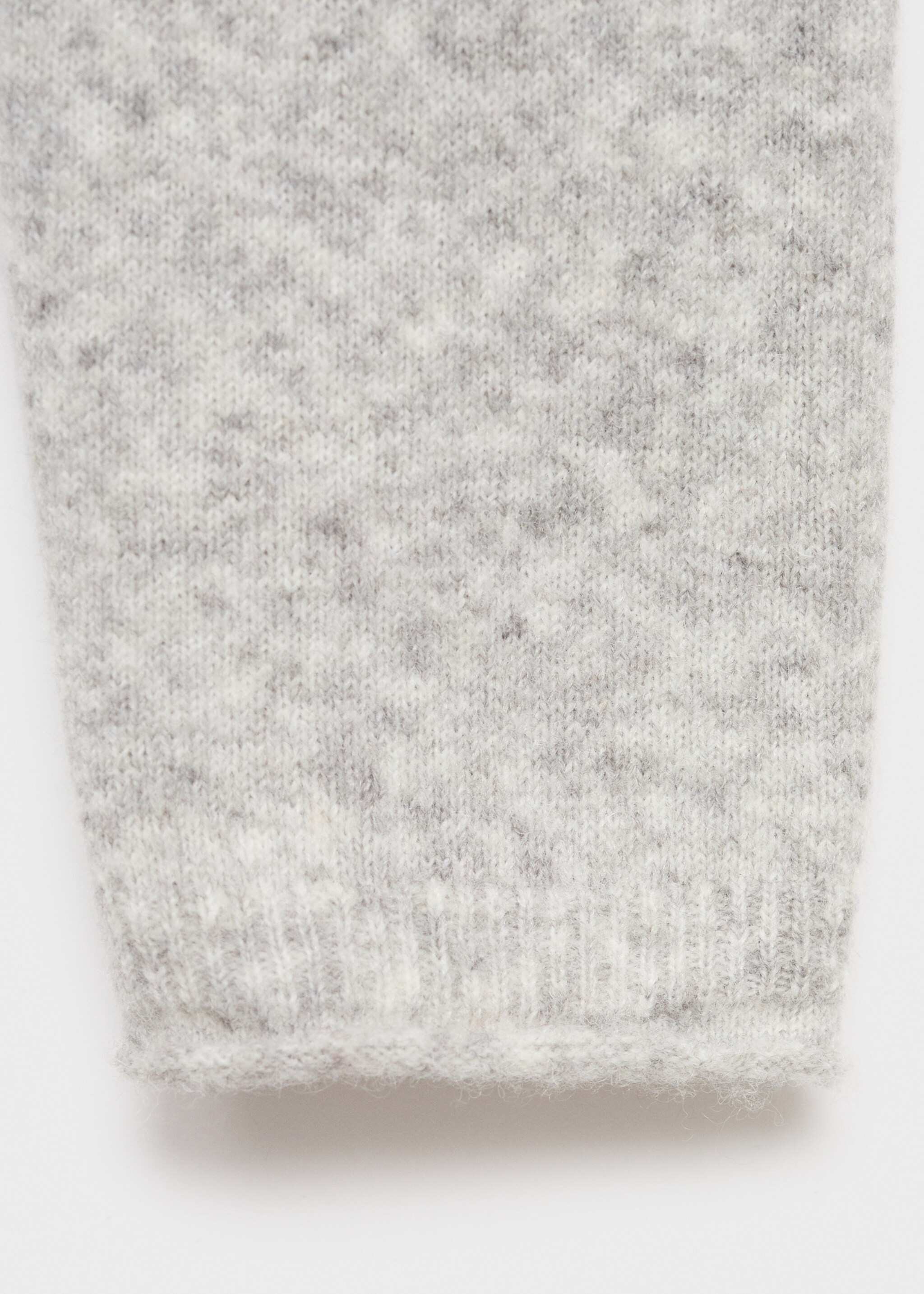 Cropped cardigan with buttons - Details of the article 0, Medium Heather Grey. Ref: 17035791-00.