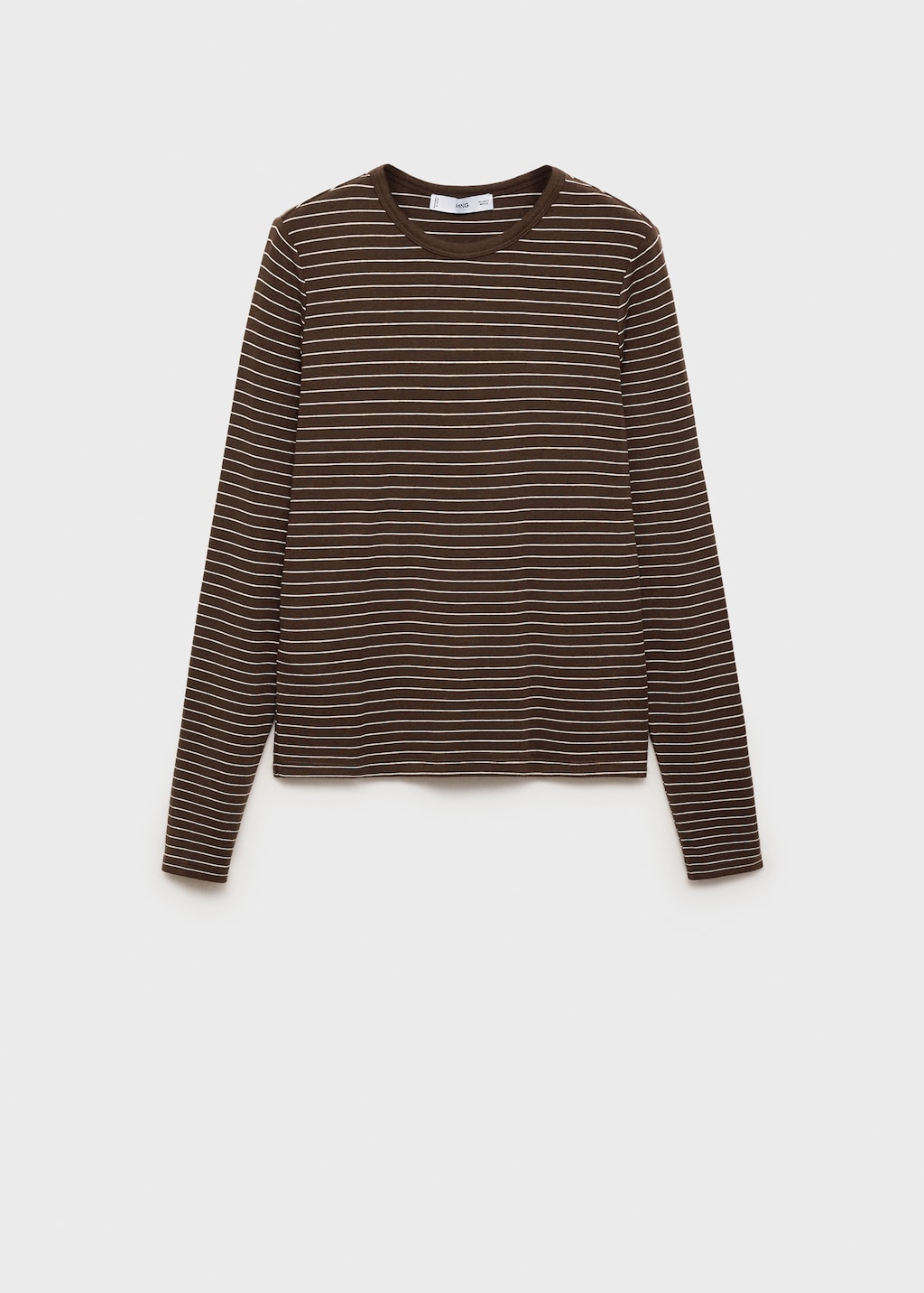 Long-sleeved striped t-shirt
