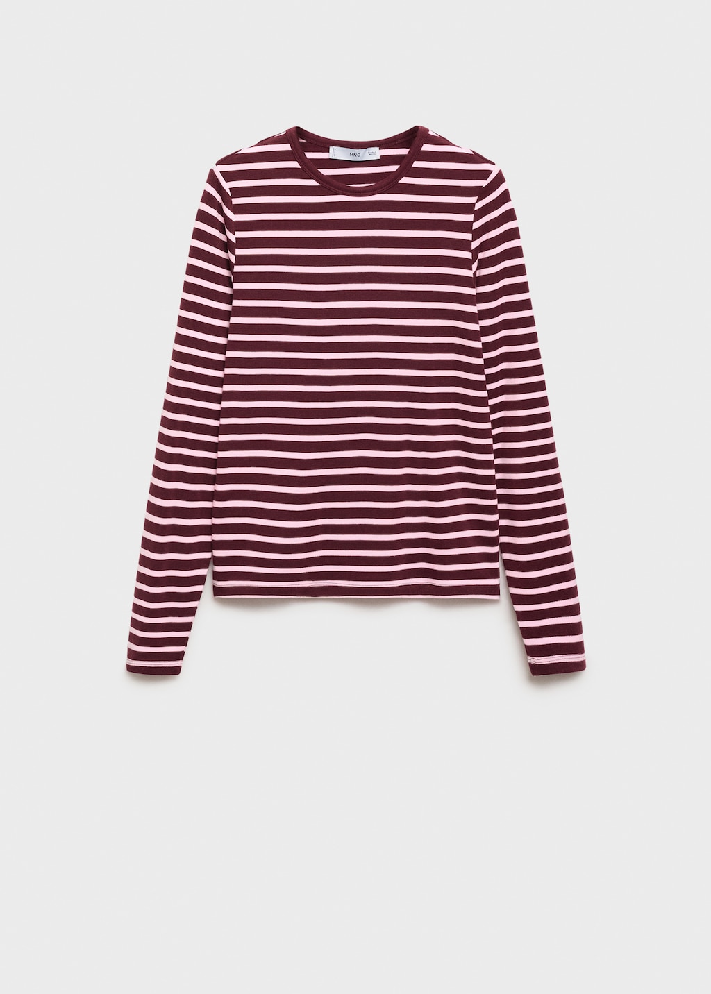 Long-sleeved striped t-shirt