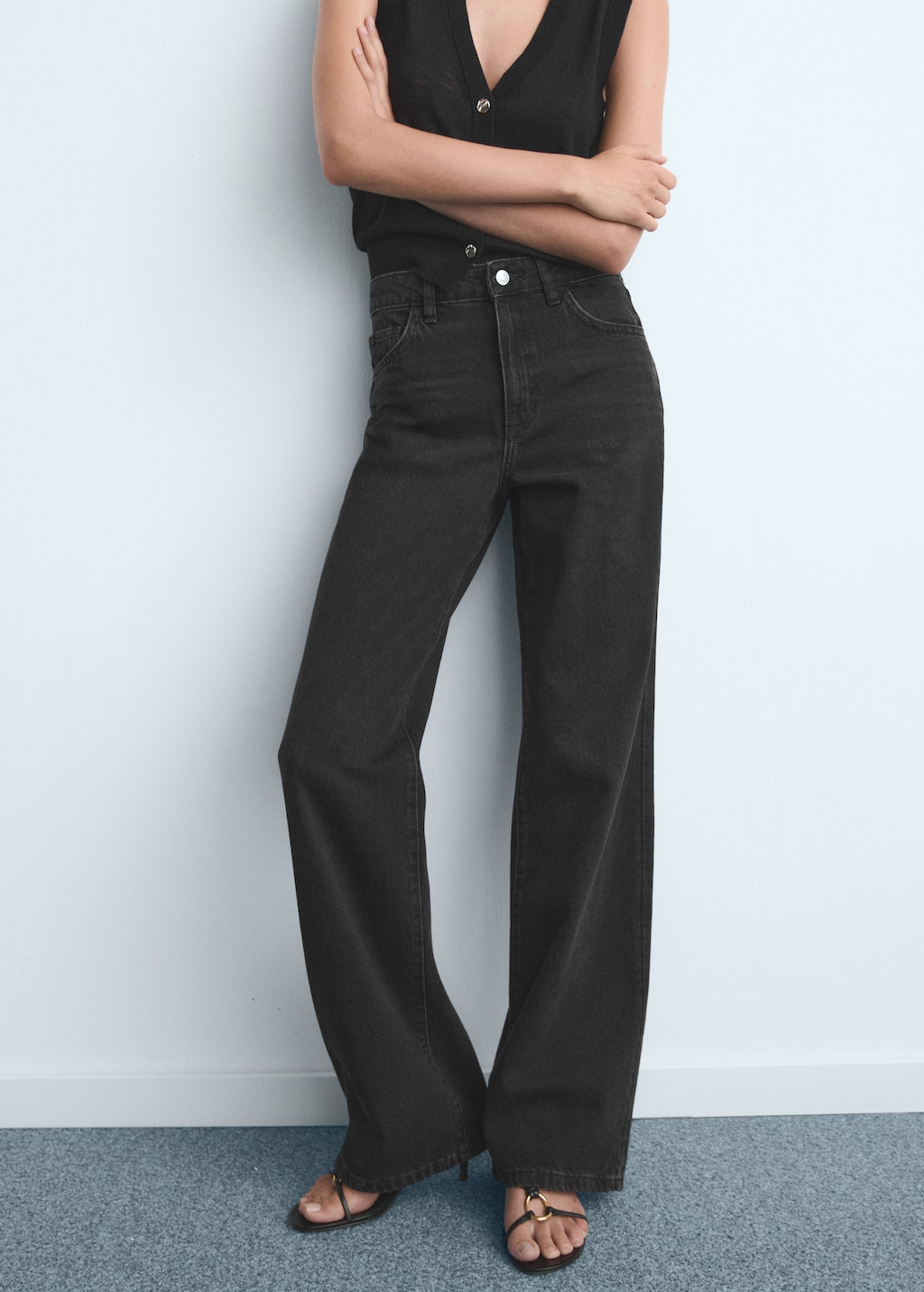 Danila high-waisted wide-leg jeans