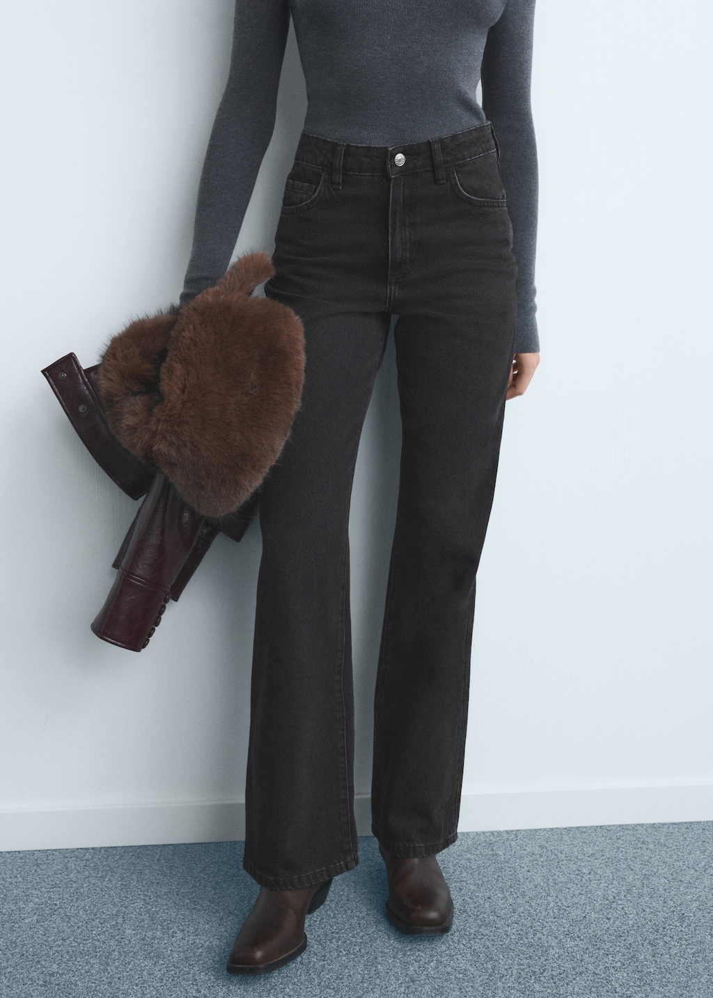 Danila high-waisted wide-leg jeans