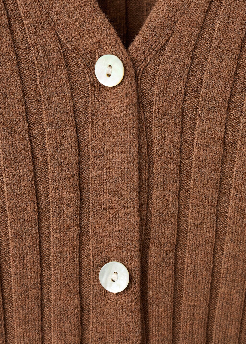 Mango Fine rib knit cardigan