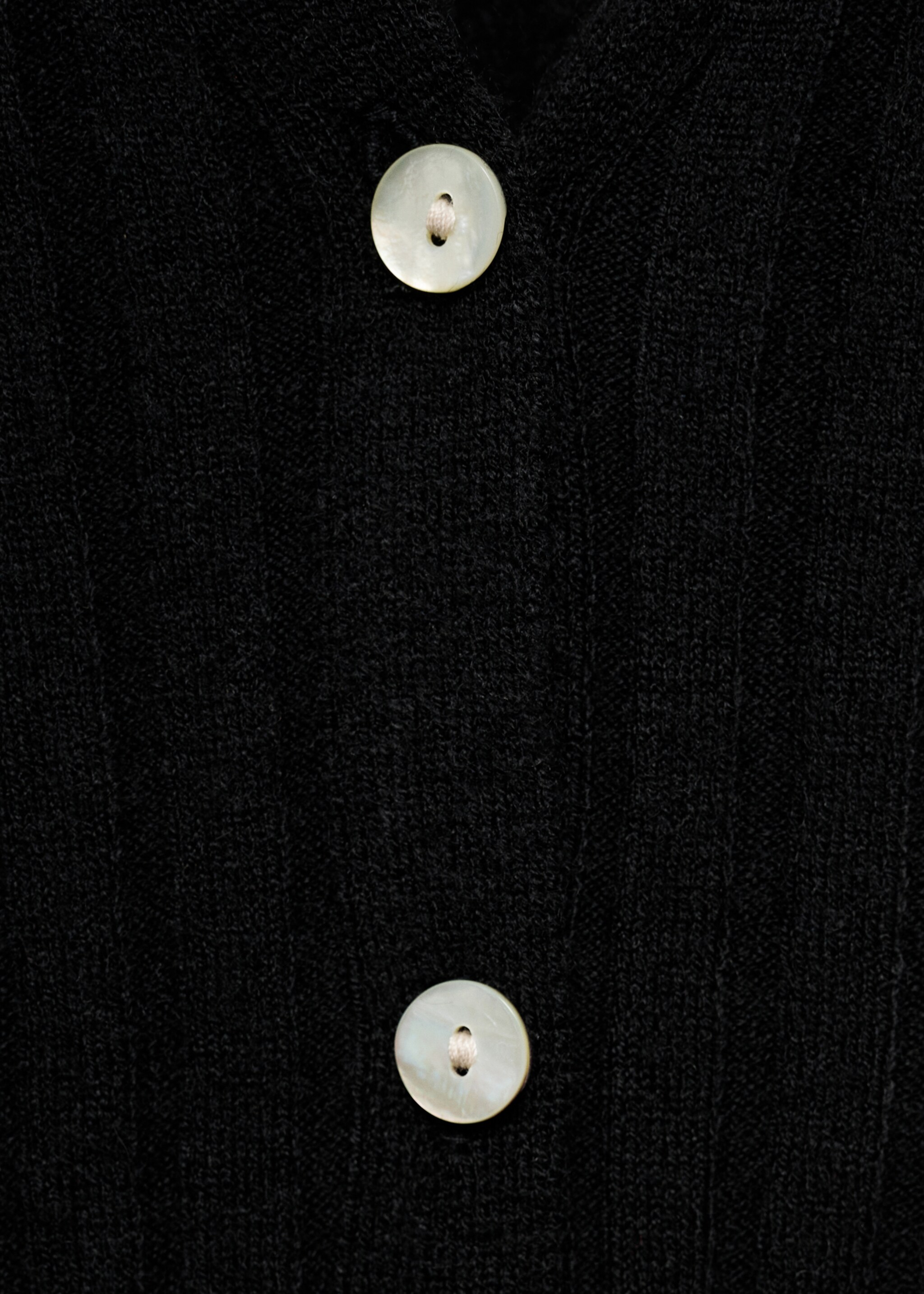 Cardigan maille fine côtelée - Détail de l'article 0, Noir. Ref: 17035800-00.