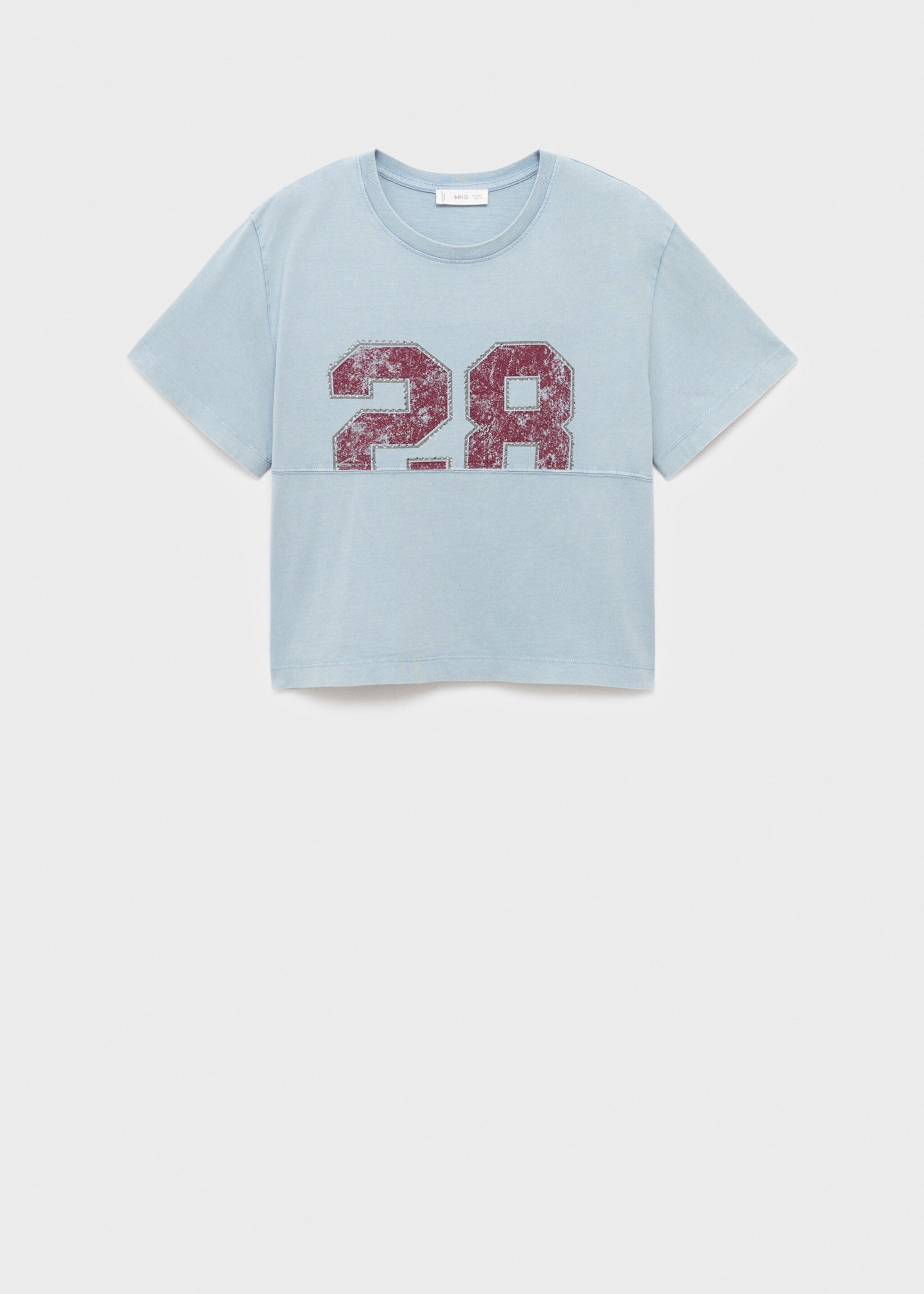 T-shirt en coton imprimé - Article sans modèle, Bleu ciel. Ref: 17035801-00.