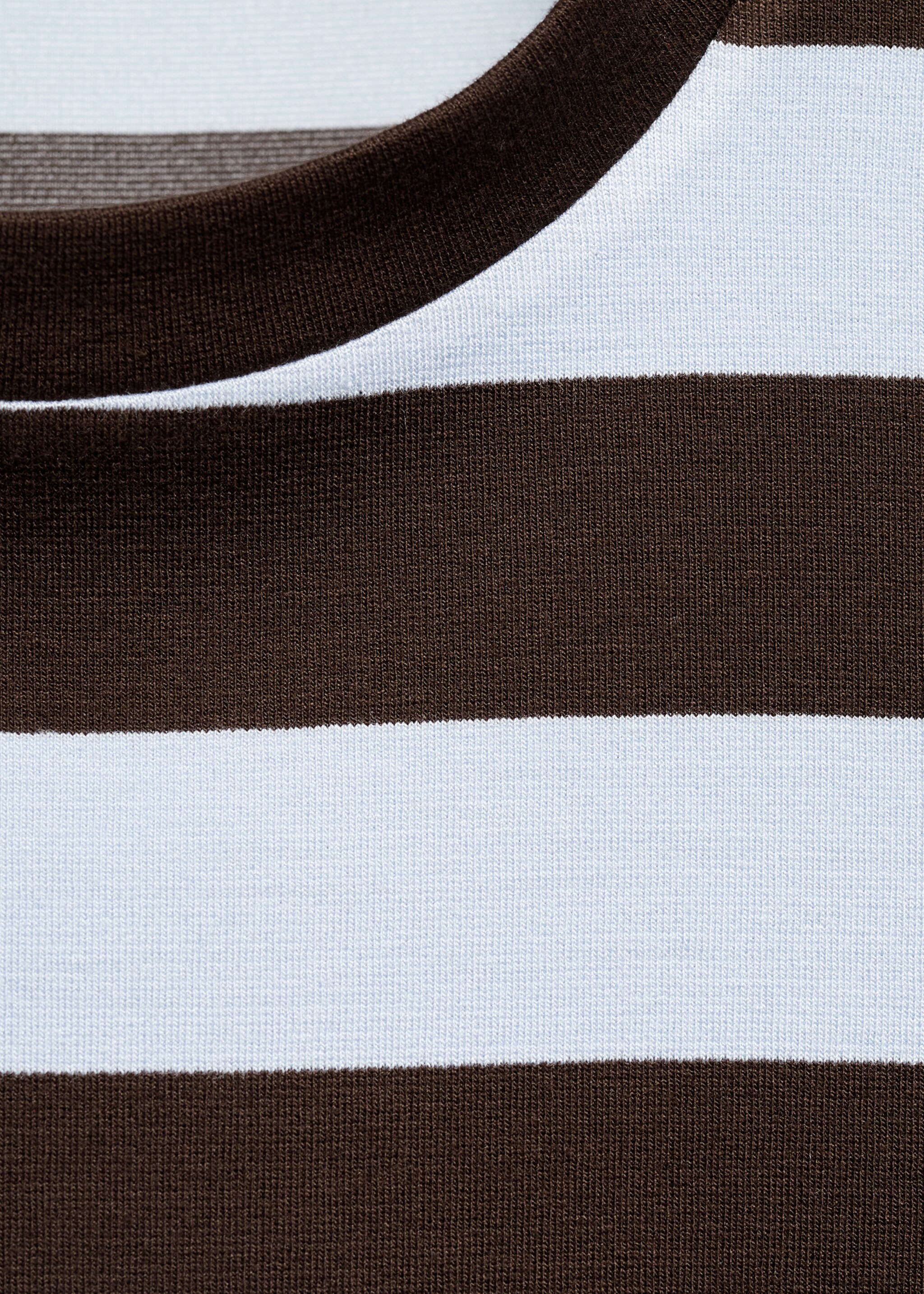 Camiseta manga corta rayas - Detalle del artículo 0, Marrón. Ref: 17035803-00.