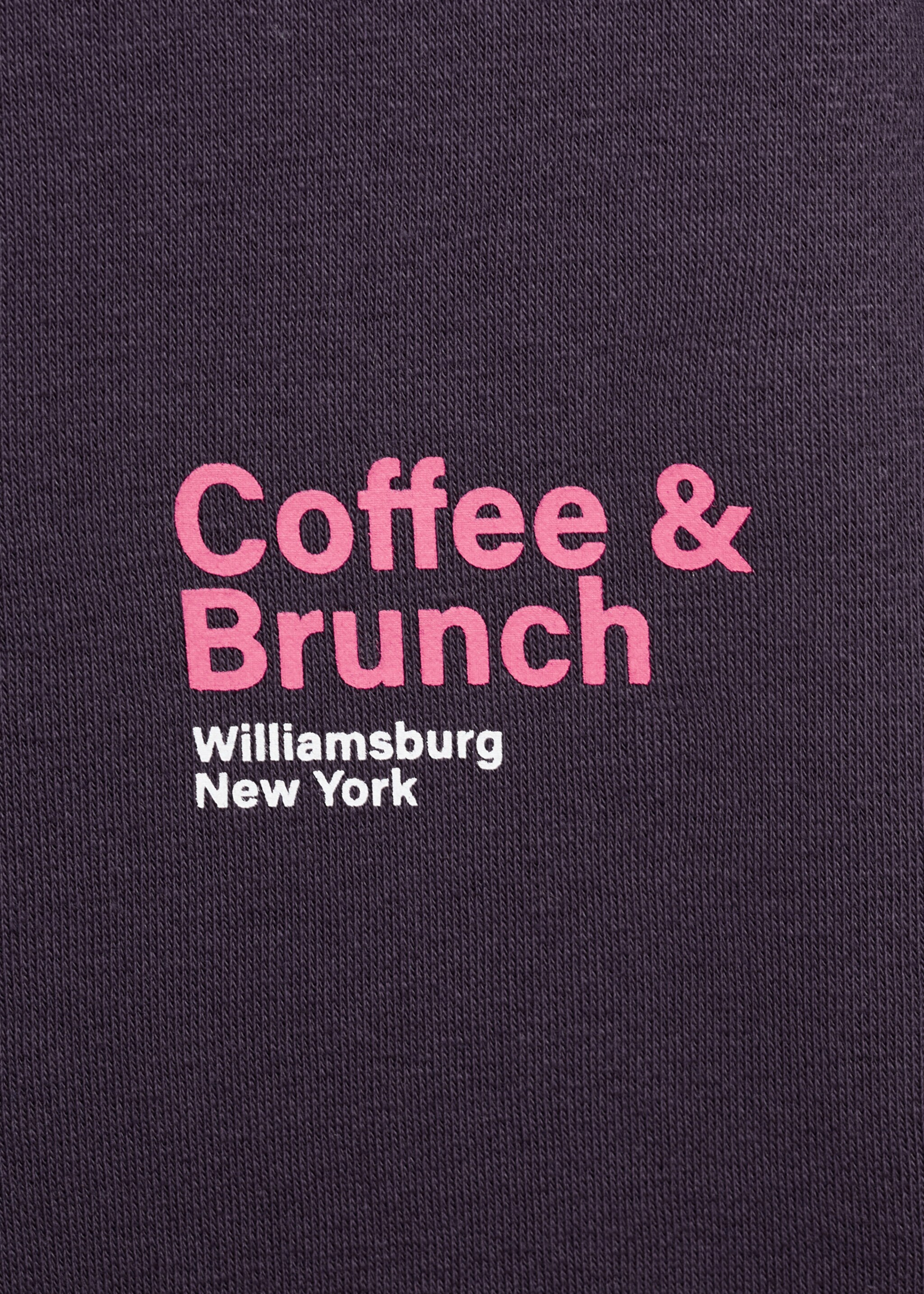 Gemustertes Baumwoll-Sweatshirt - Detail des Artikels 8, Lila. Ref: 17035805-00.