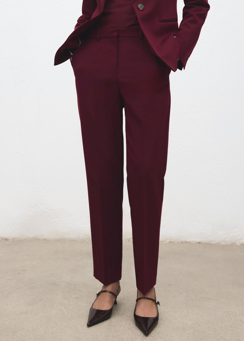 Straight suit trousers