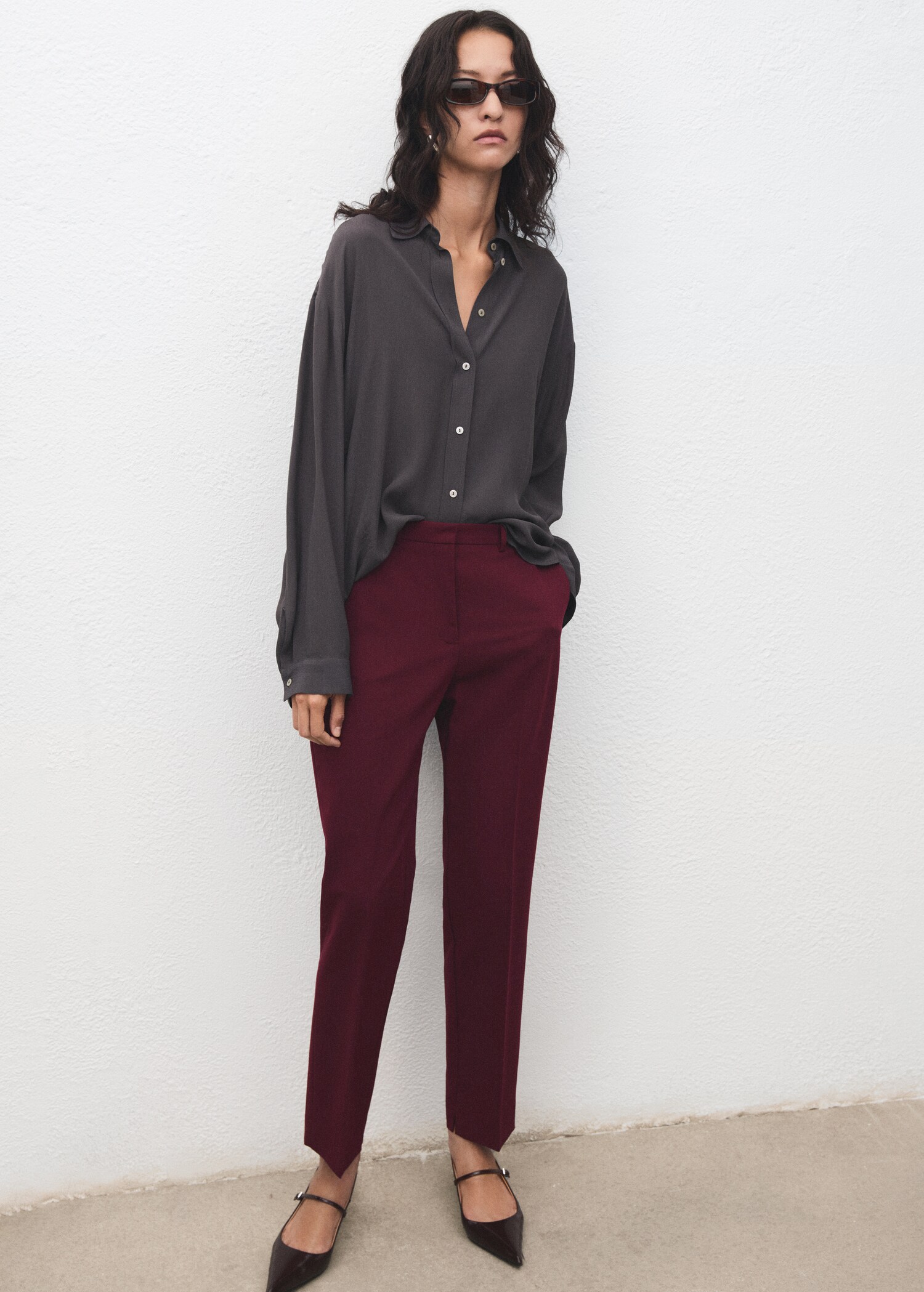 Straight suit trousers - Details of the article 2