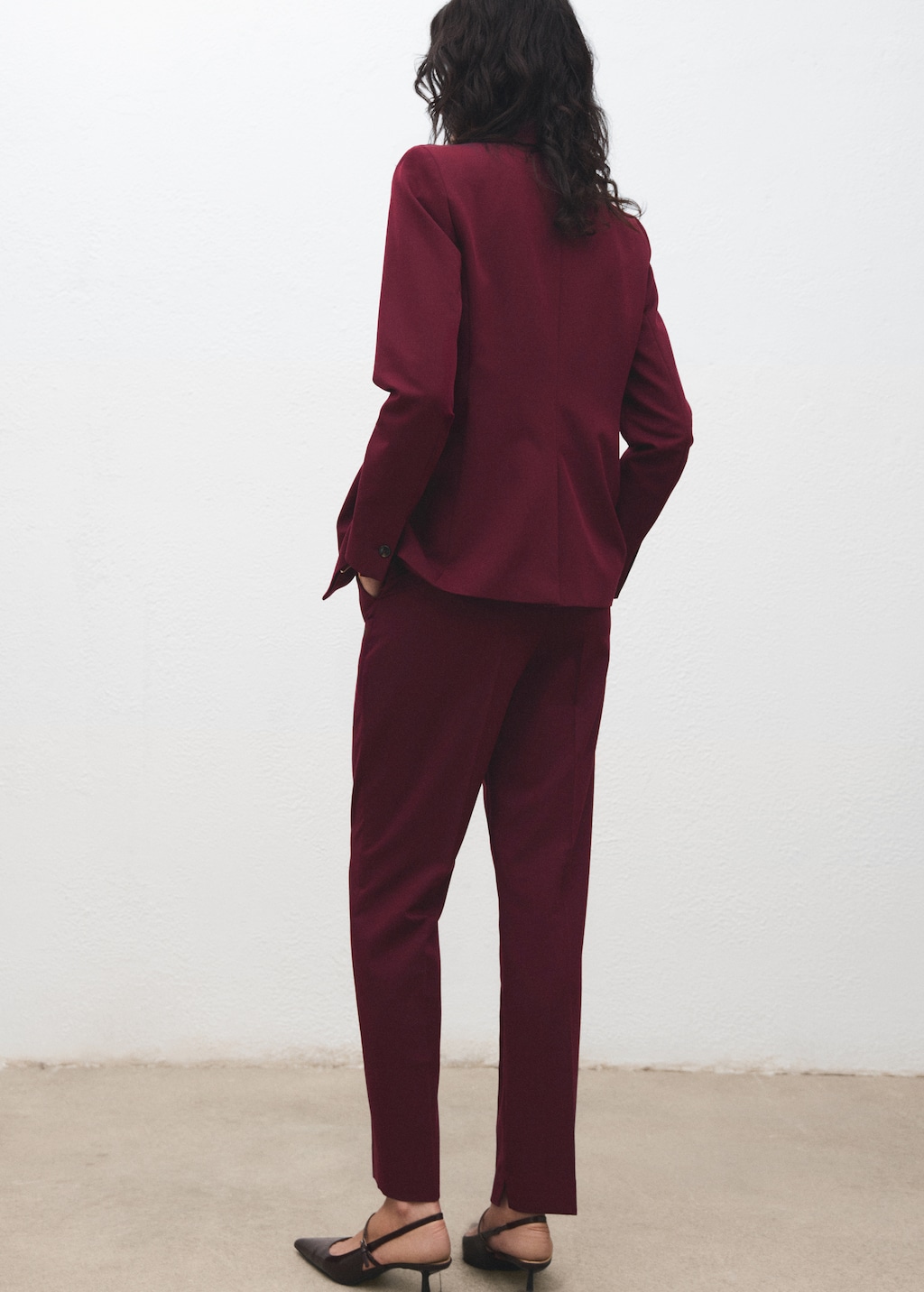 Straight suit trousers