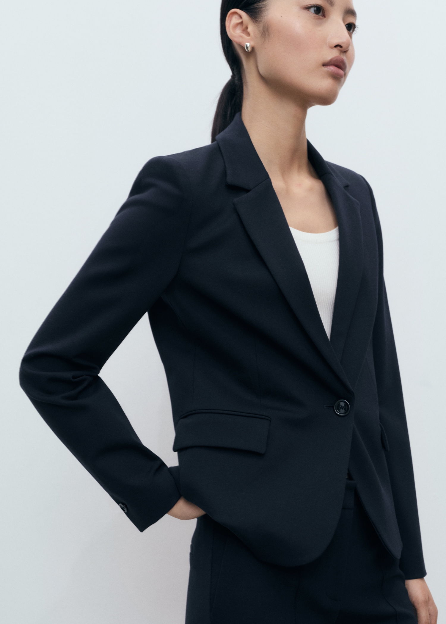 Fitted suit jacket - Medium plane