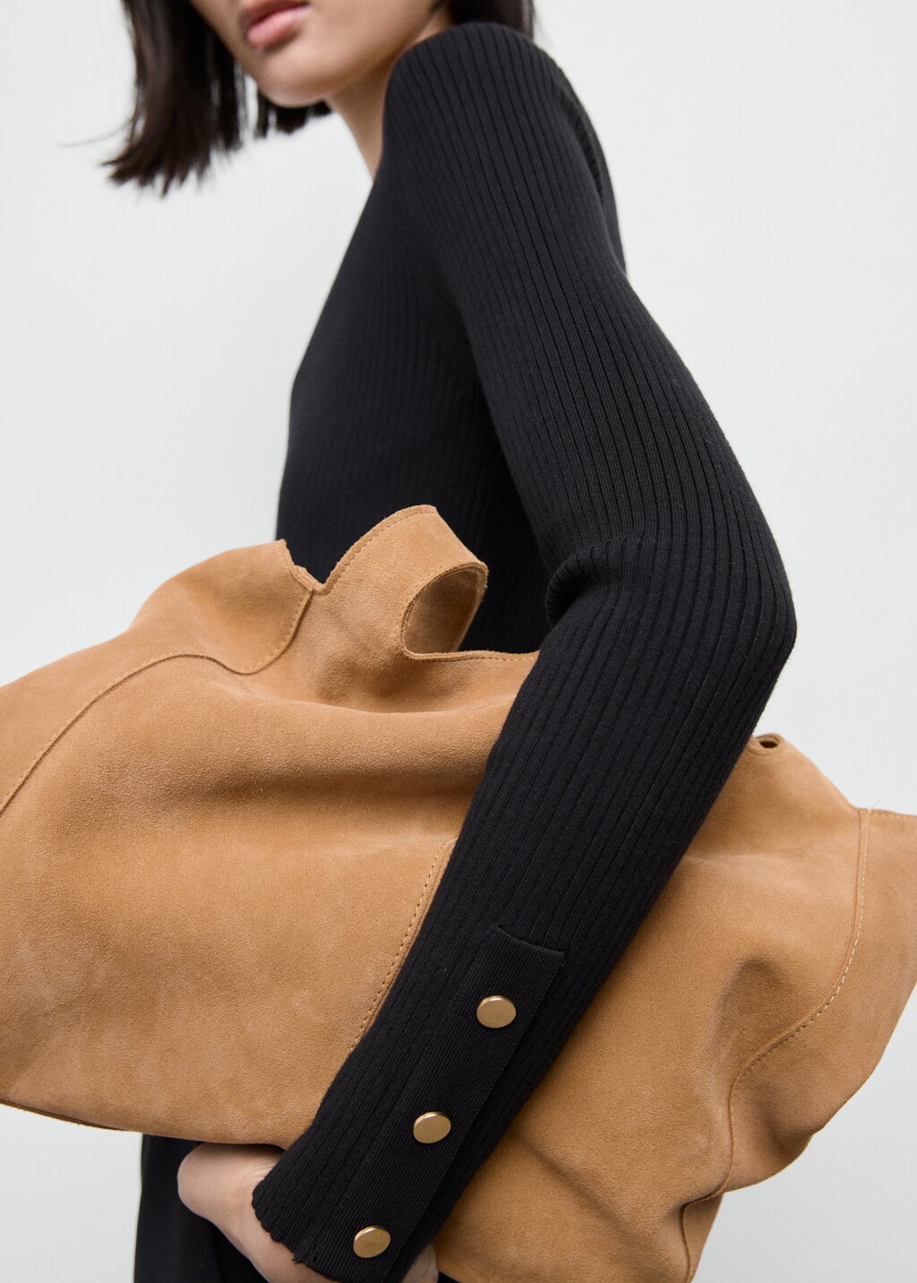 Mango Ribbed buttoned cardigan