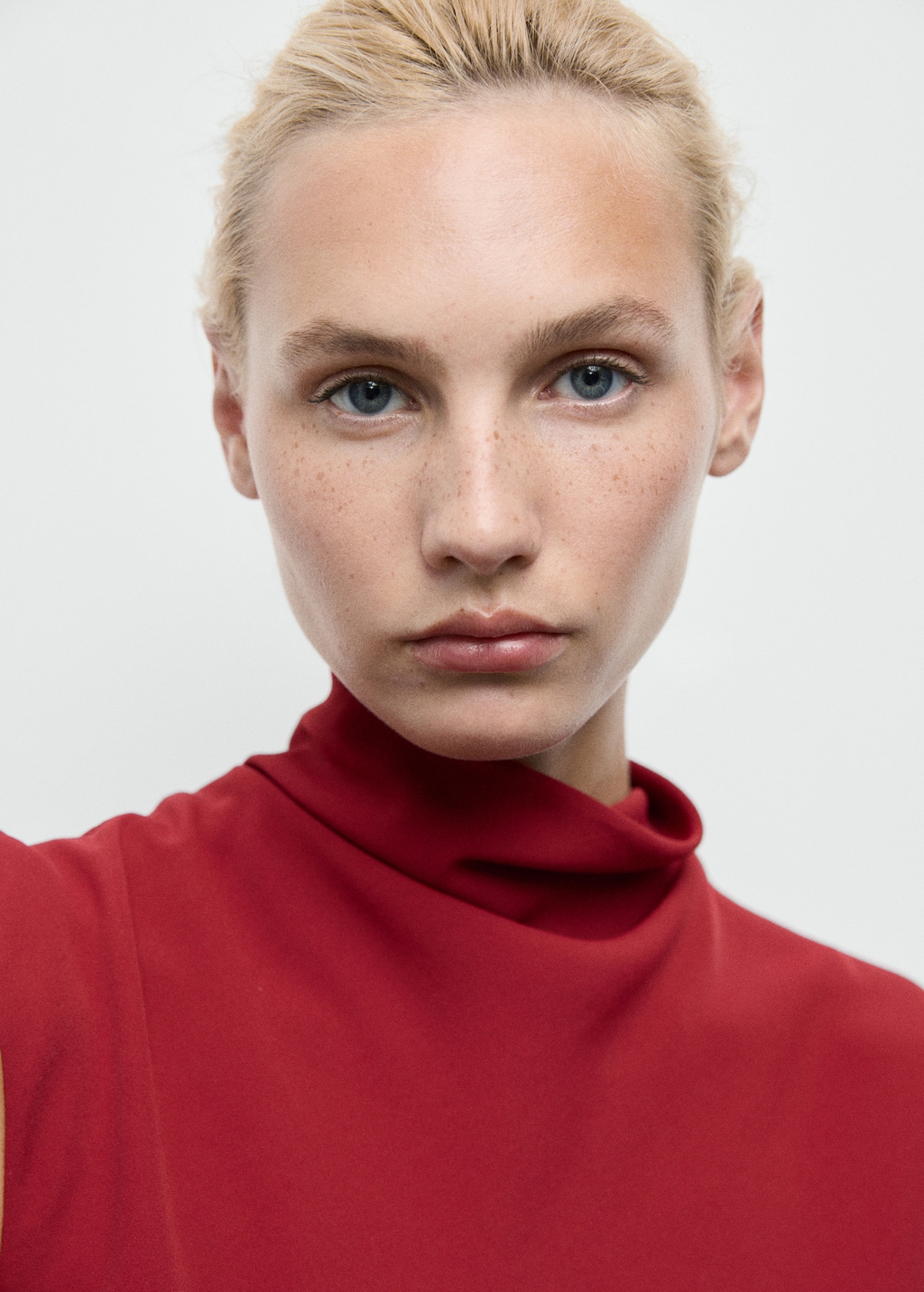 Mango A-line turtleneck dress