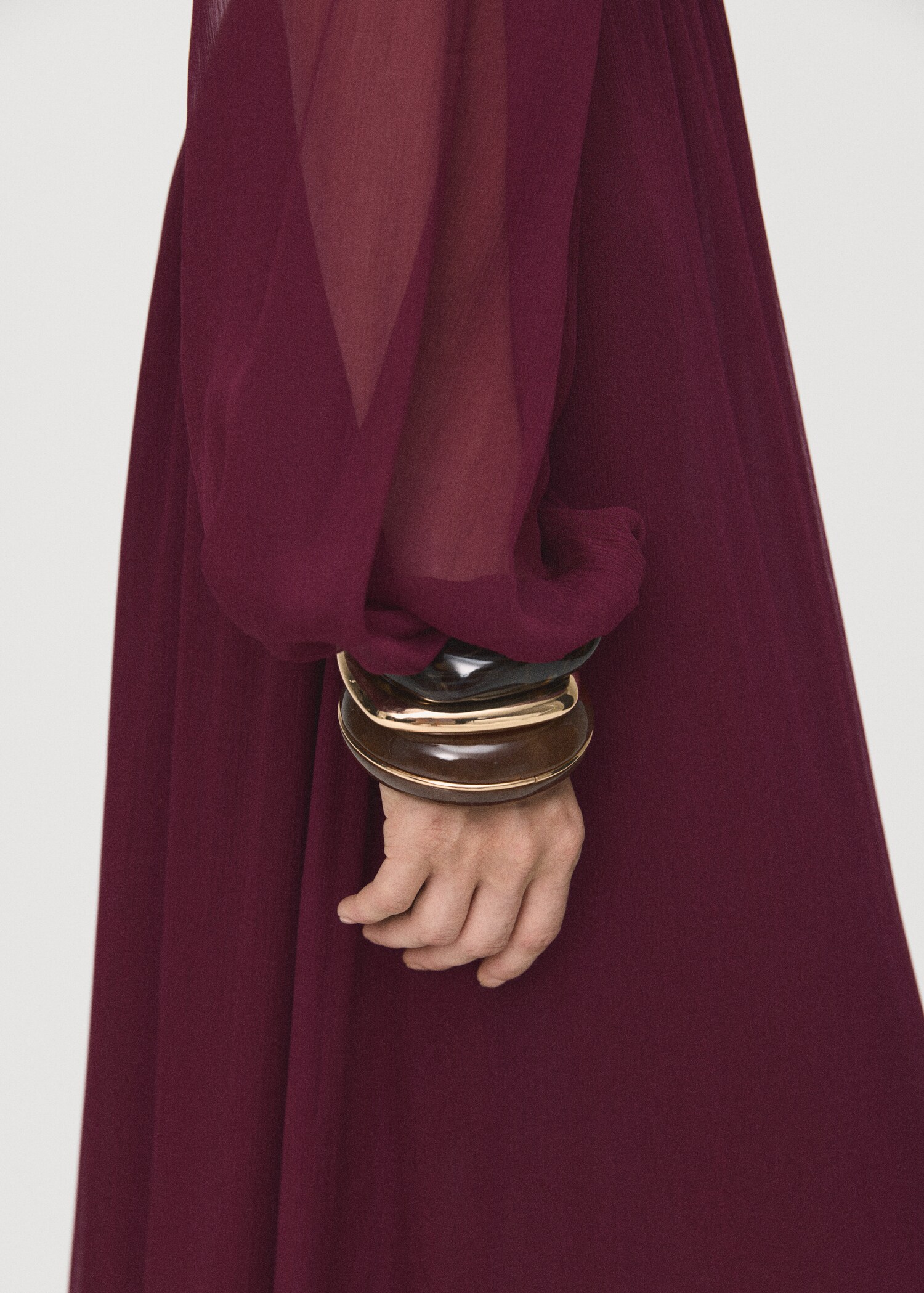 Vestido palabra de honor volante - Detalle del artículo 6
