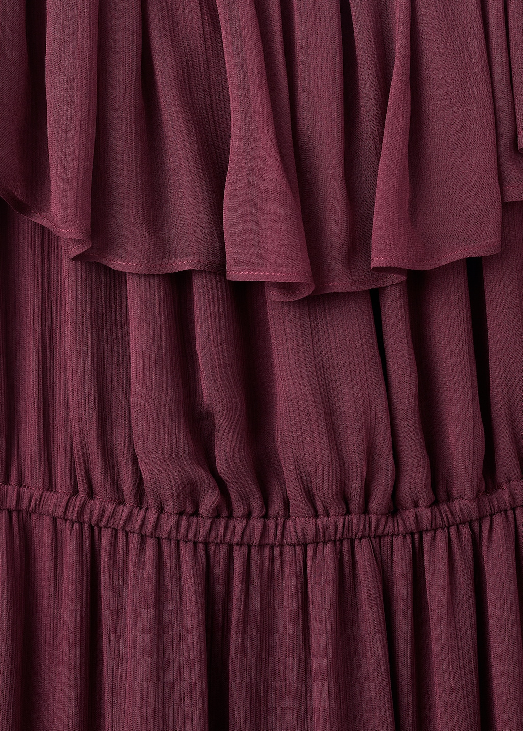 Strapless dress with ruffles