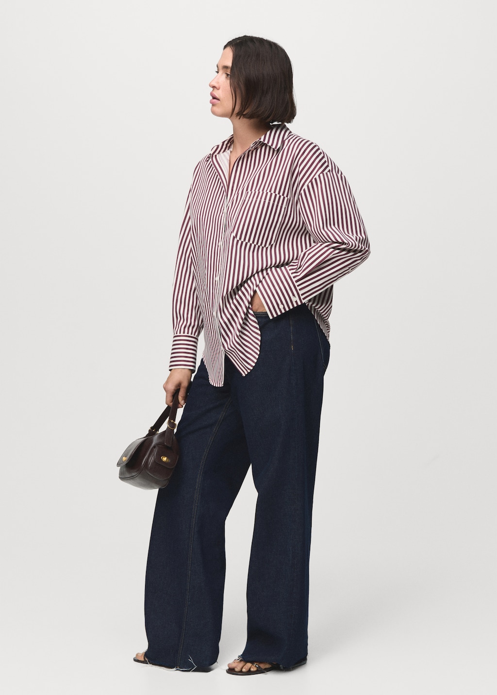 Pocket striped shirt