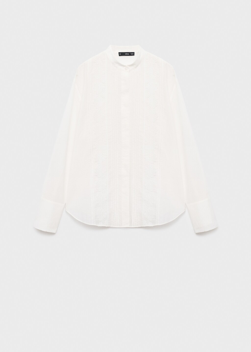 Blouse with lace trim details - image 2