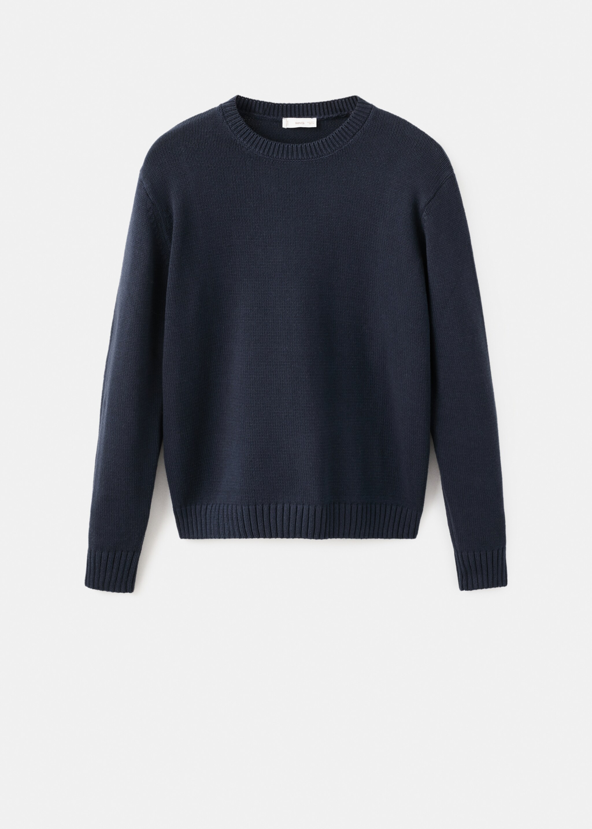Essential cotton-blend sweater - Article without model, Navy. Ref: 17035819-00.